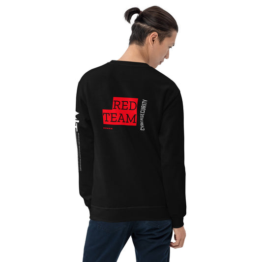 Cyber Security Red Team V13 - Unisex Sweatshirt ( Back Print ) by DarkByteGear