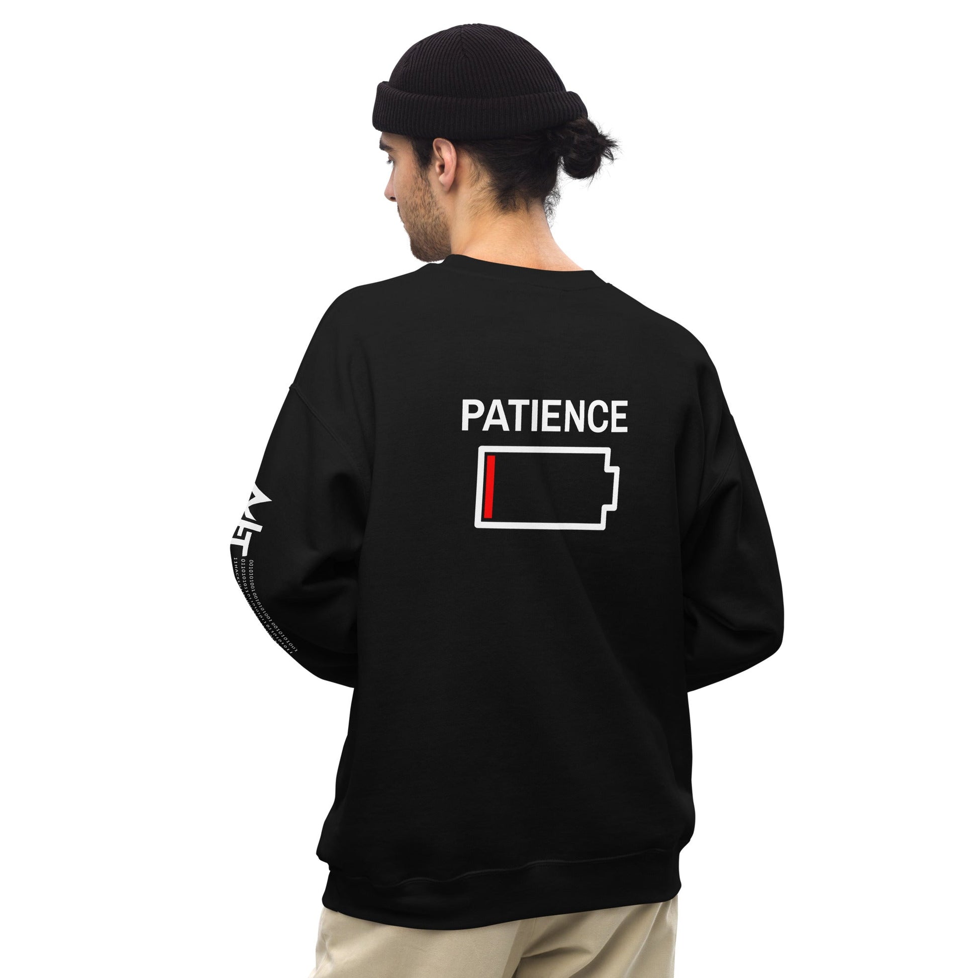 Patience - Unisex Sweatshirt ( Back Print ) by DarkByteGear