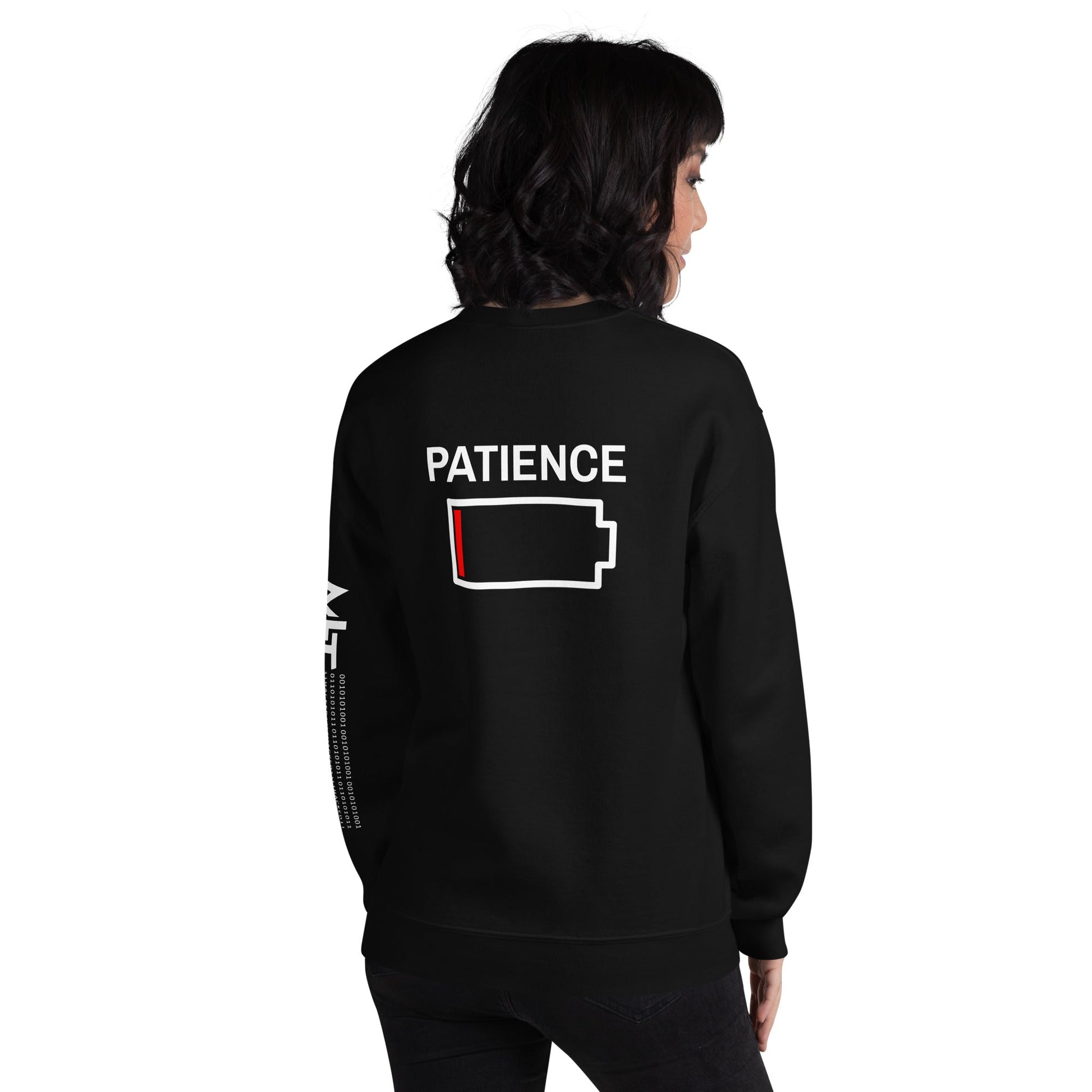Patience - Unisex Sweatshirt ( Back Print ) by DarkByteGear