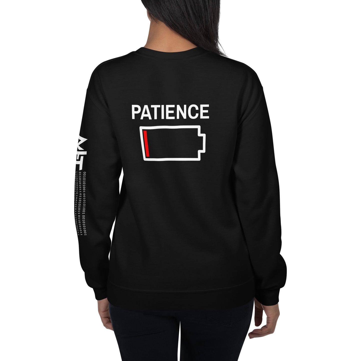 Patience - Unisex Sweatshirt ( Back Print ) by DarkByteGear
