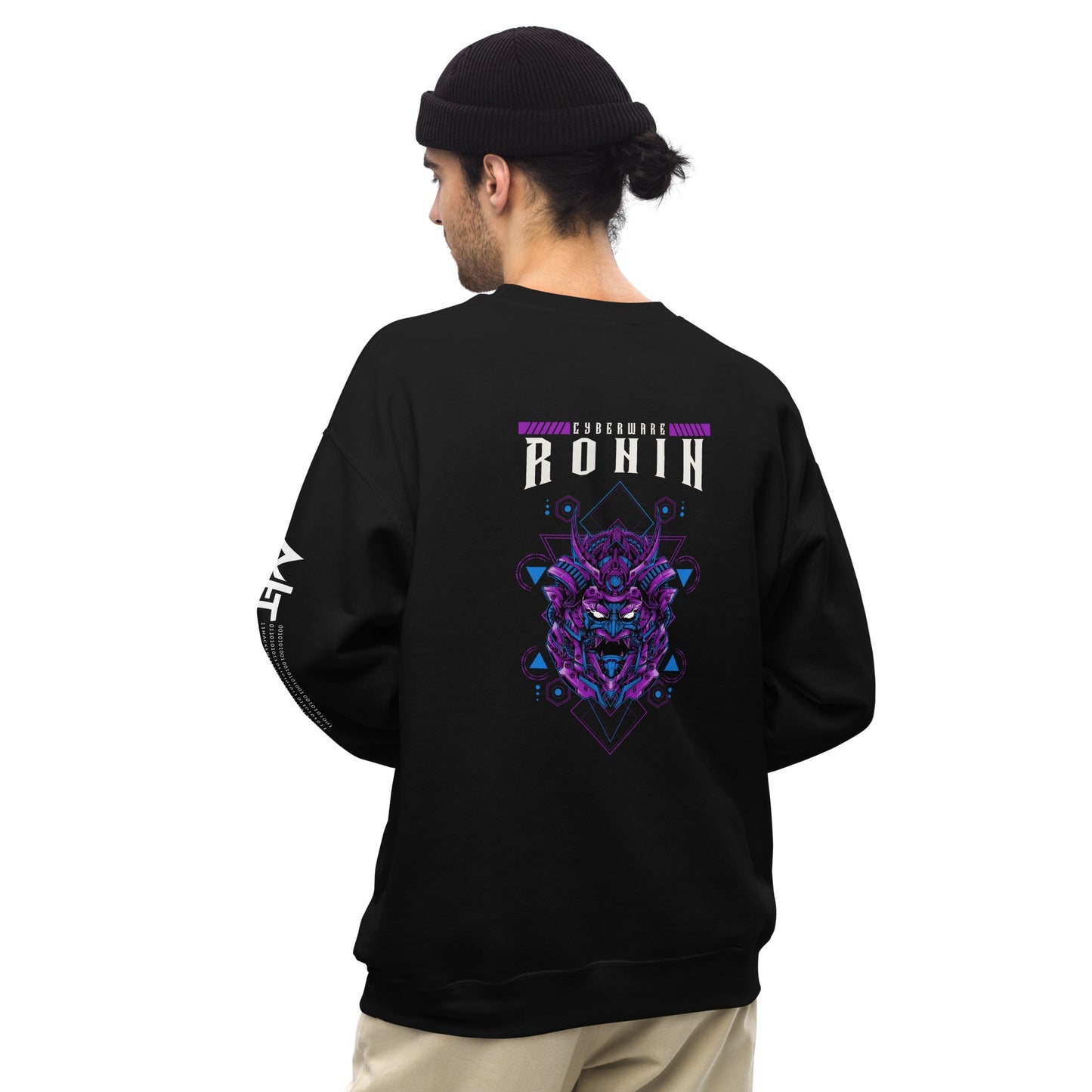 CyberWare Ronin - Unisex Sweatshirt ( Back Print ) by DarkByteGear