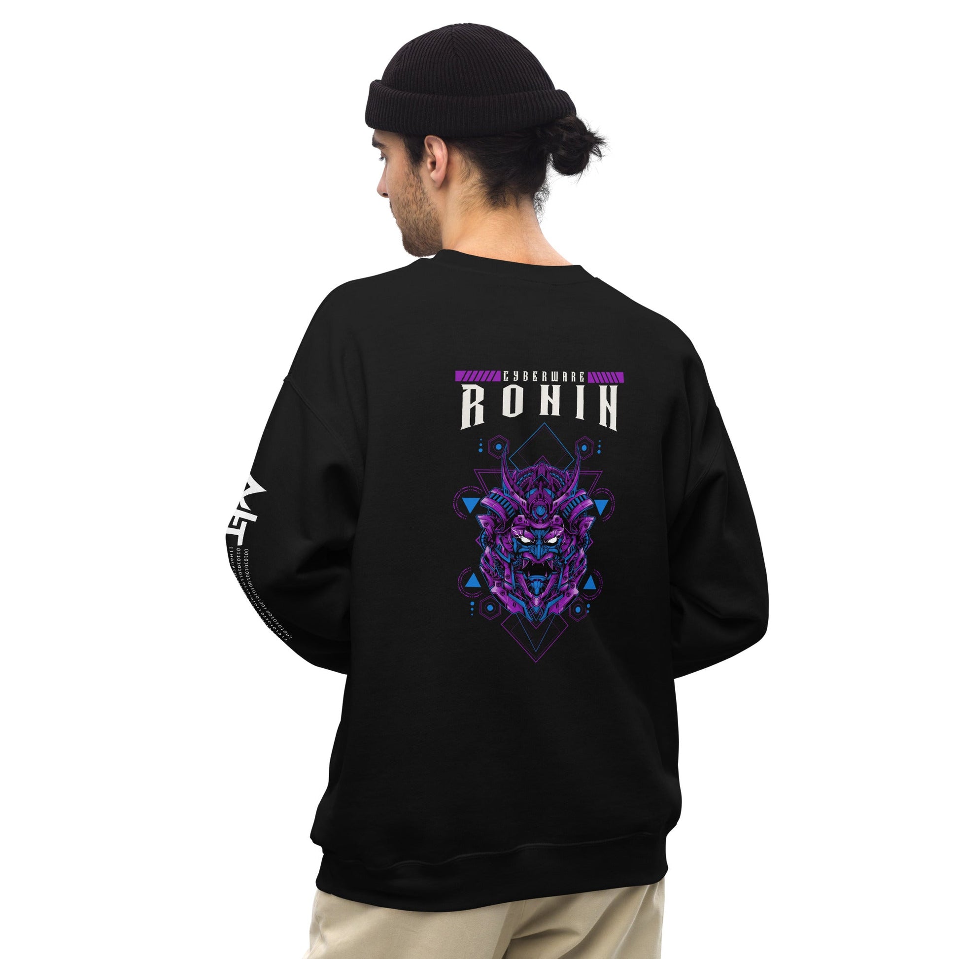 CyberWare Ronin - Unisex Sweatshirt ( Back Print ) by DarkByteGear