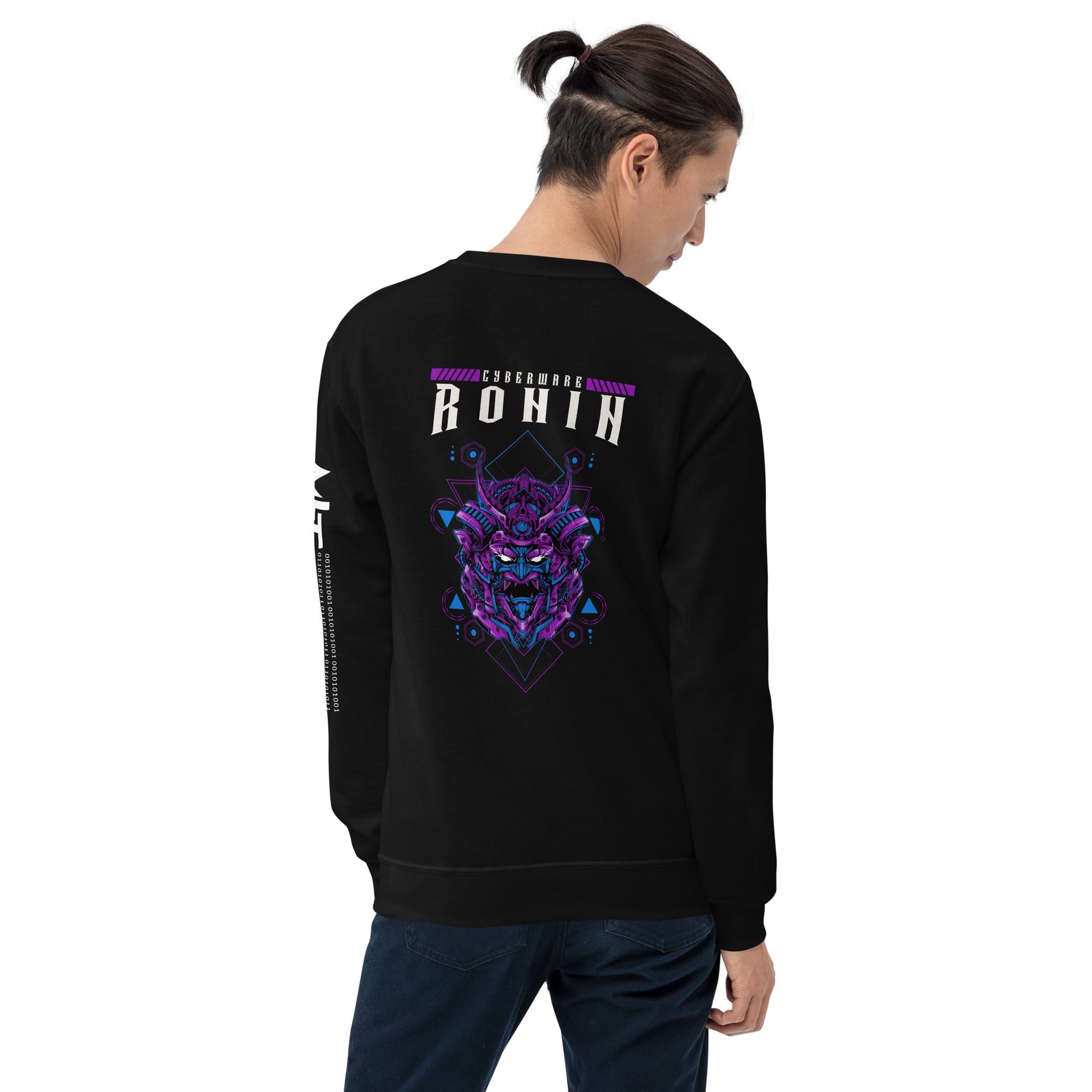 CyberWare Ronin - Unisex Sweatshirt ( Back Print ) by DarkByteGear