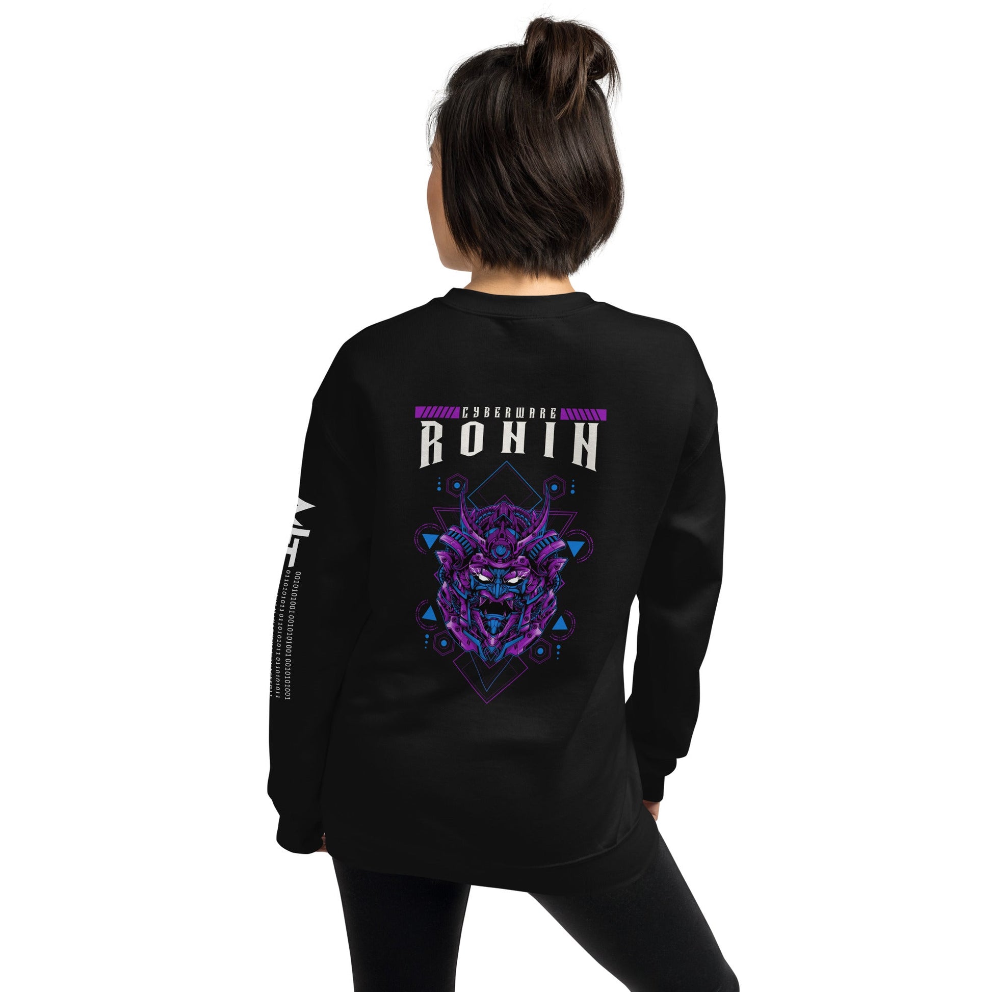CyberWare Ronin - Unisex Sweatshirt ( Back Print ) by DarkByteGear