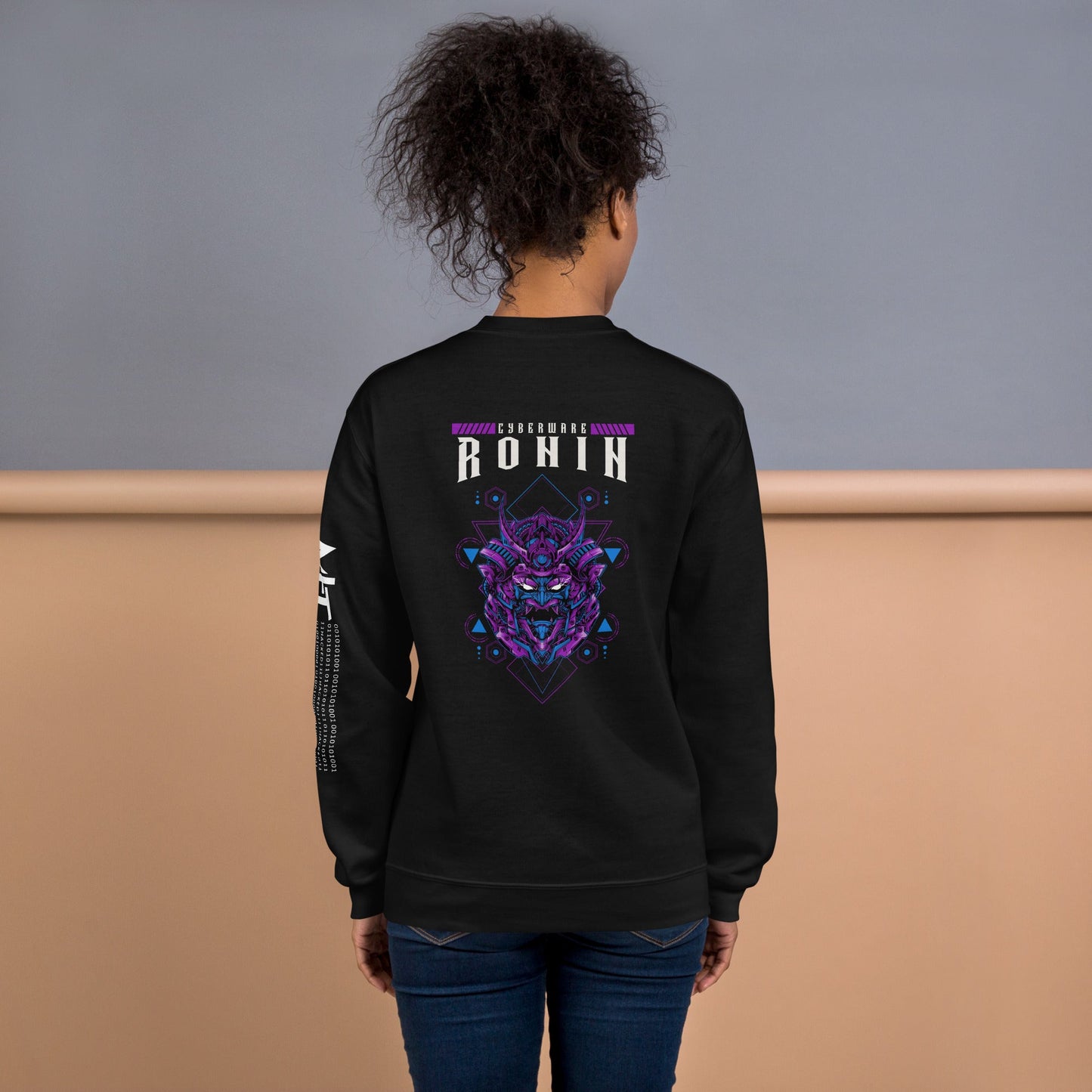 CyberWare Ronin - Unisex Sweatshirt ( Back Print ) by DarkByteGear