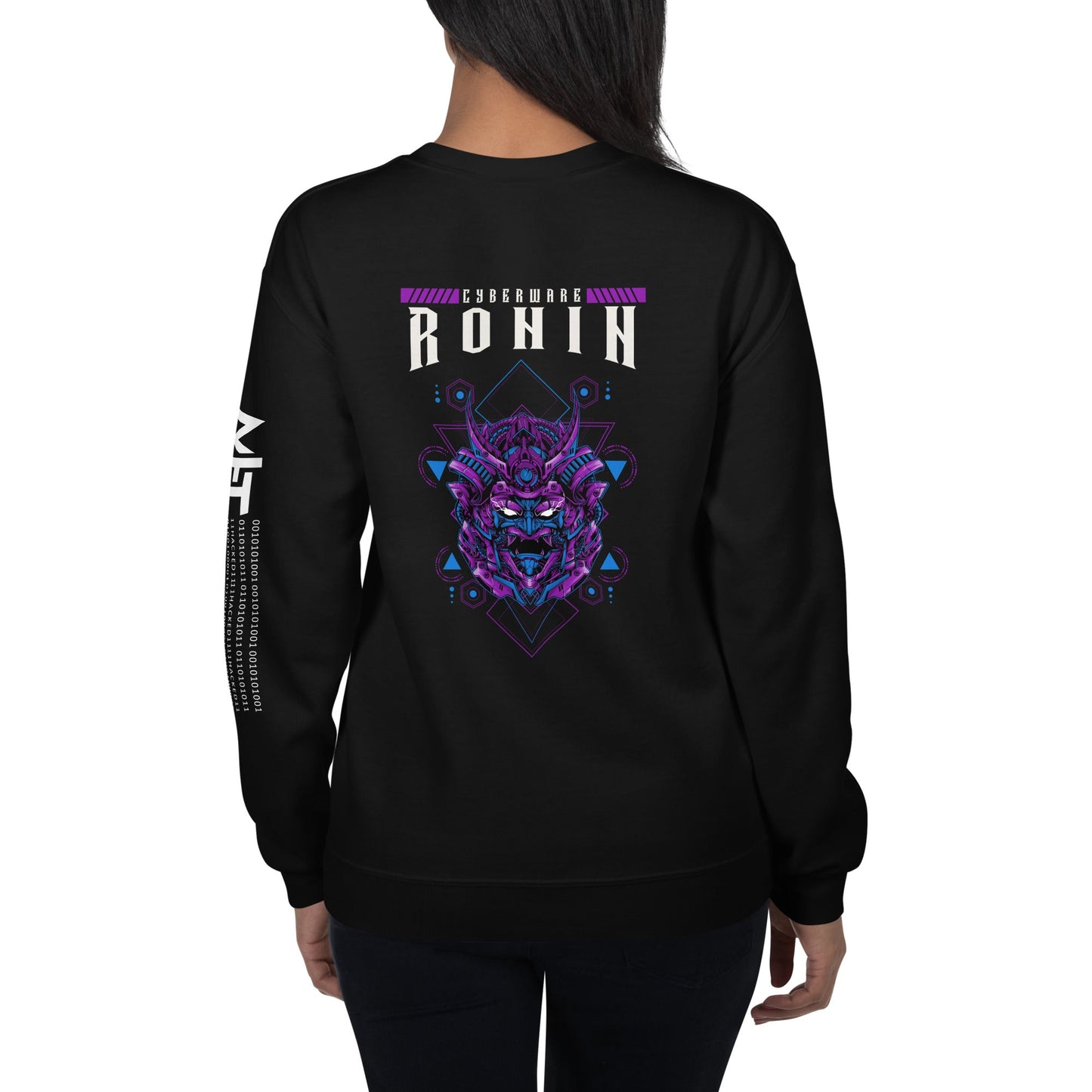 CyberWare Ronin - Unisex Sweatshirt ( Back Print ) by DarkByteGear
