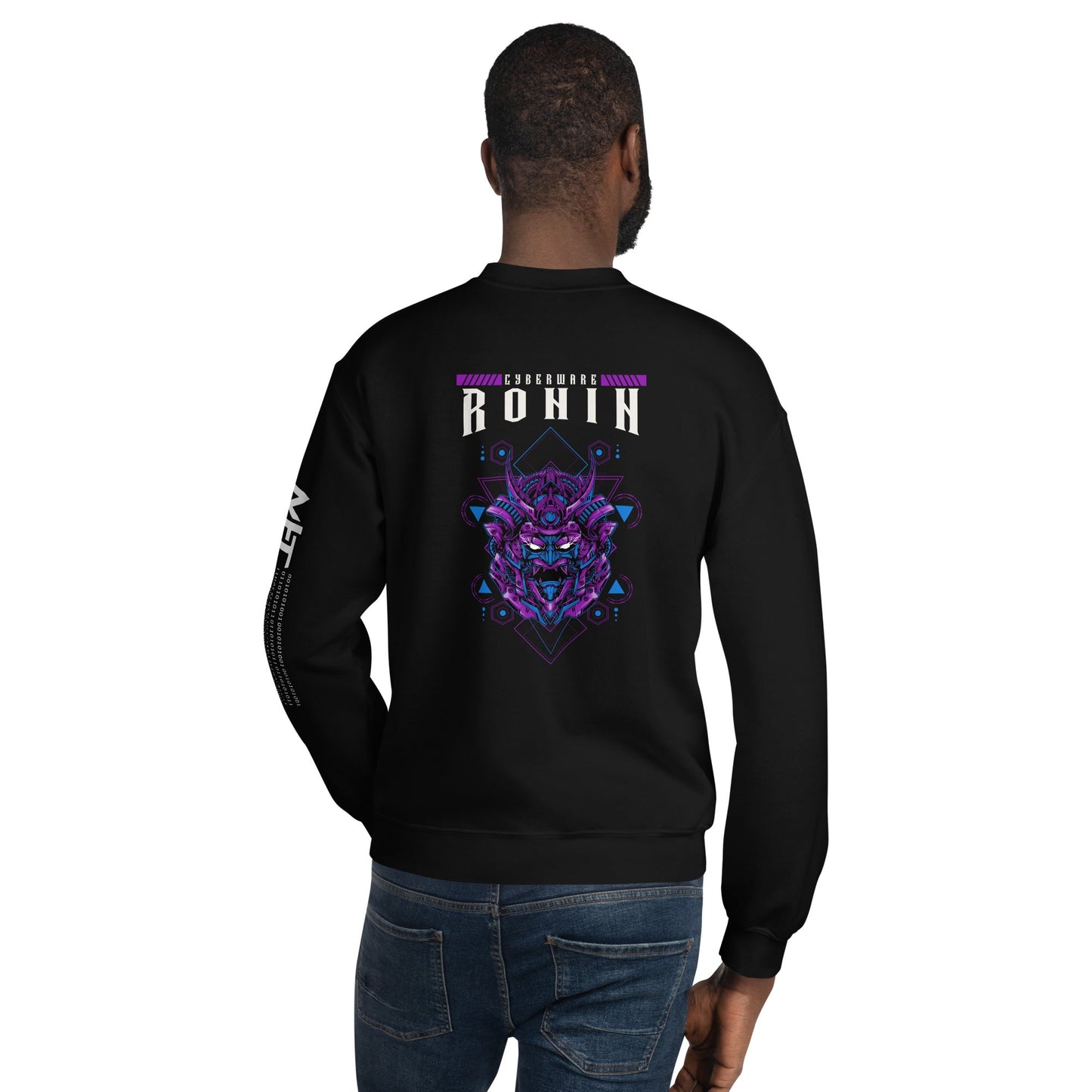 CyberWare Ronin - Unisex Sweatshirt ( Back Print ) by DarkByteGear