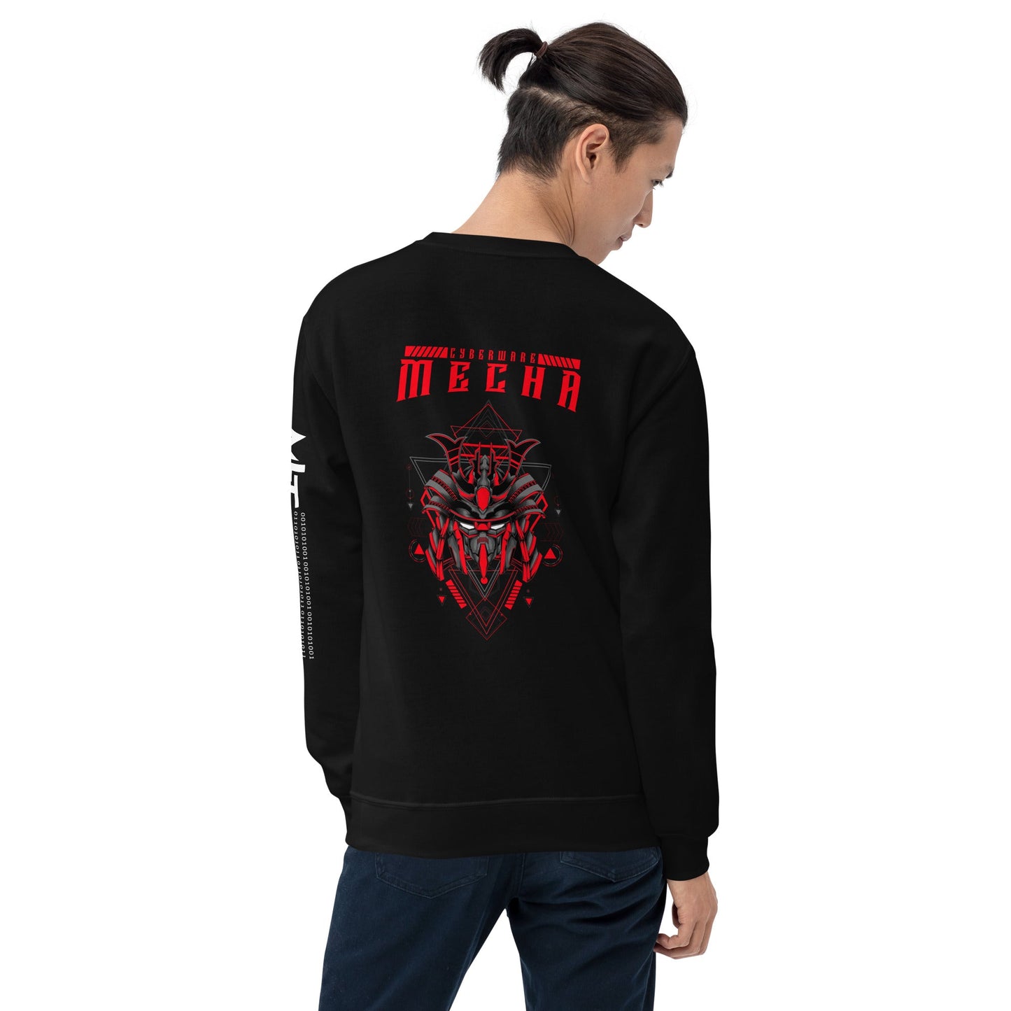 CyberWare Mecha - Unisex Sweatshirt ( Back Print ) by DarkByteGear