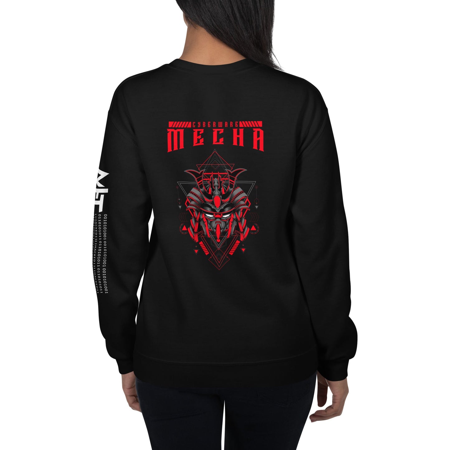 CyberWare Mecha - Unisex Sweatshirt ( Back Print ) by DarkByteGear