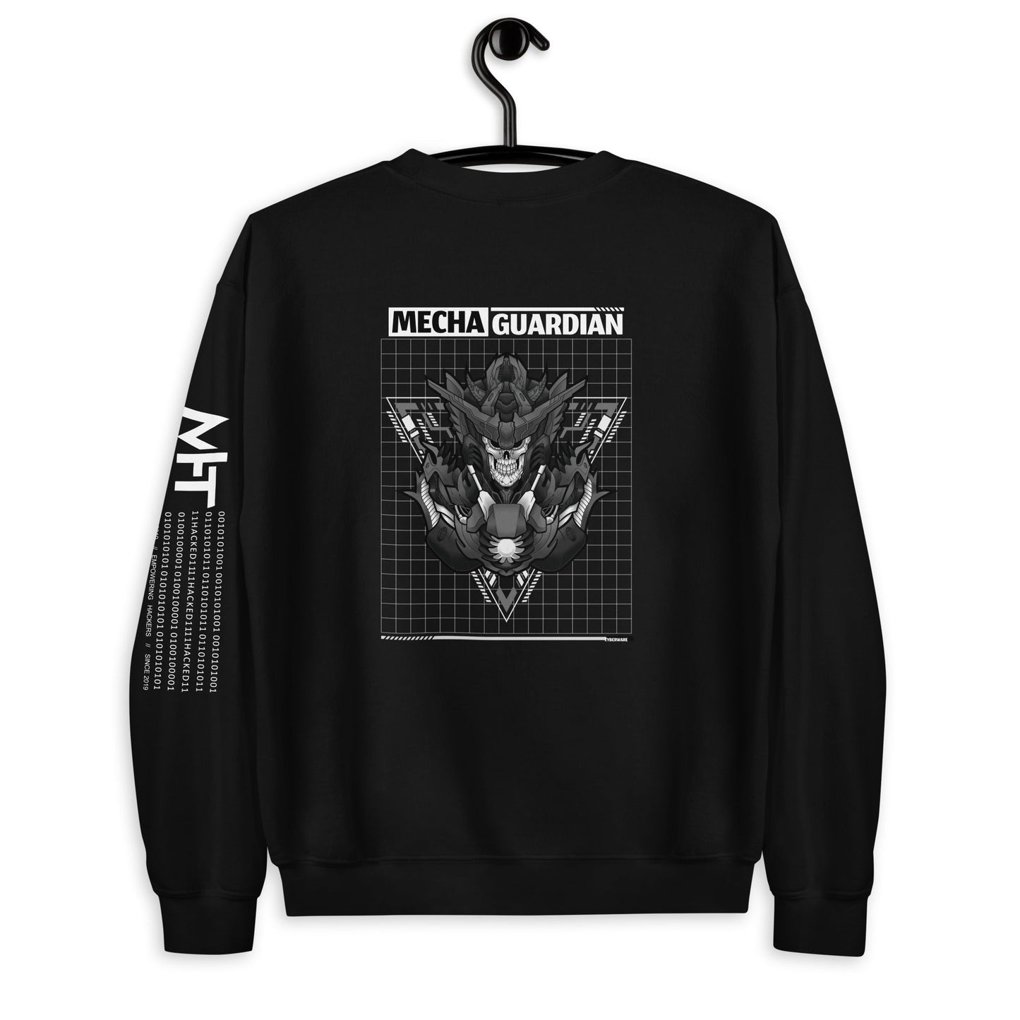 Mecha Guardian - Unisex Sweatshirt ( Back Print ) by DarkByteGear