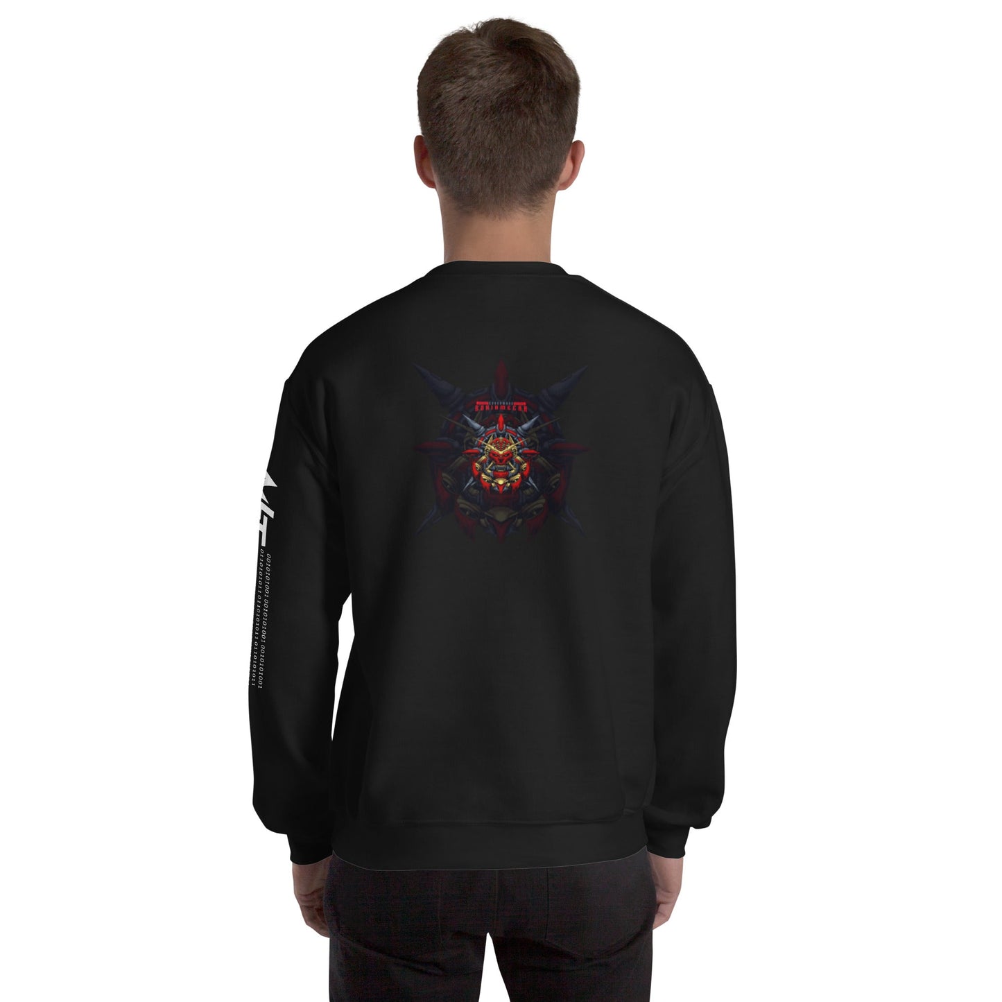 Cyberware Ronin Mecha - Unisex Sweatshirt ( Back Print ) by DarkByteGear
