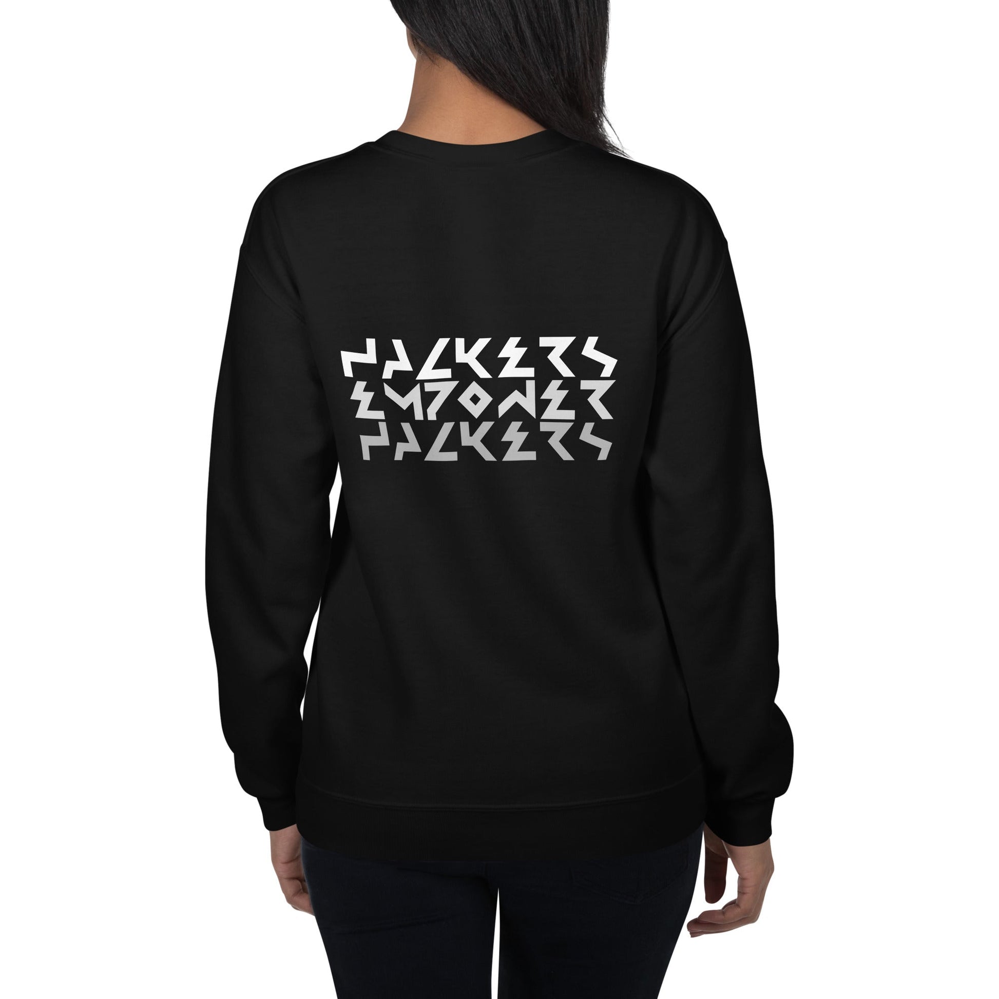 Hackers Empower Hackers V4 - Unisex Sweatshirt ( Back Print ) by DarkByteGear