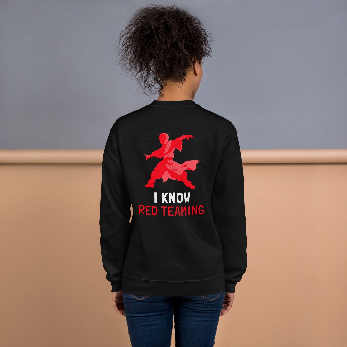 I Know Red Teaming - Unisex Sweatshirt ( Back Print ) by DarkByteGear