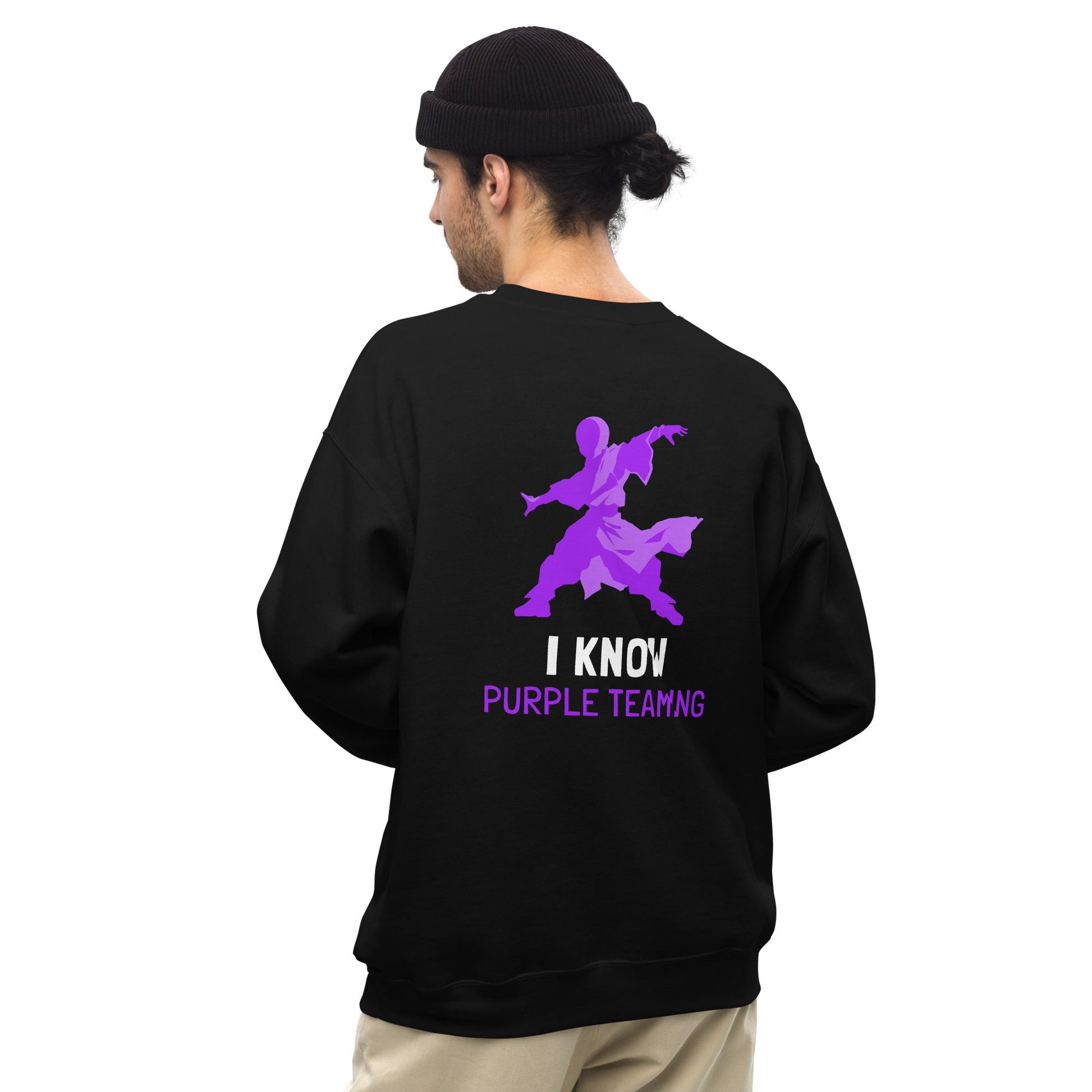 I Know Purple Teaming - Unisex Sweatshirt ( Back Print ) by DarkByteGear