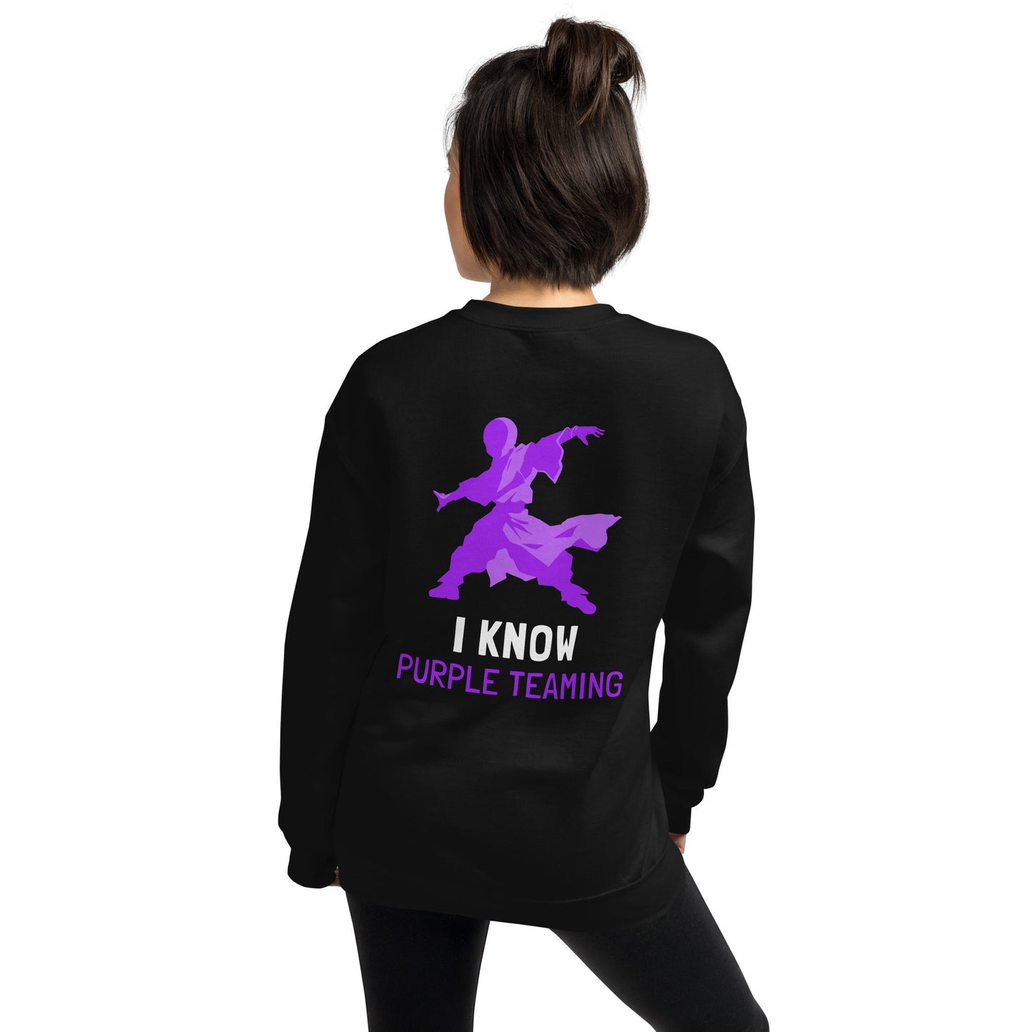 I Know Purple Teaming - Unisex Sweatshirt ( Back Print ) by DarkByteGear