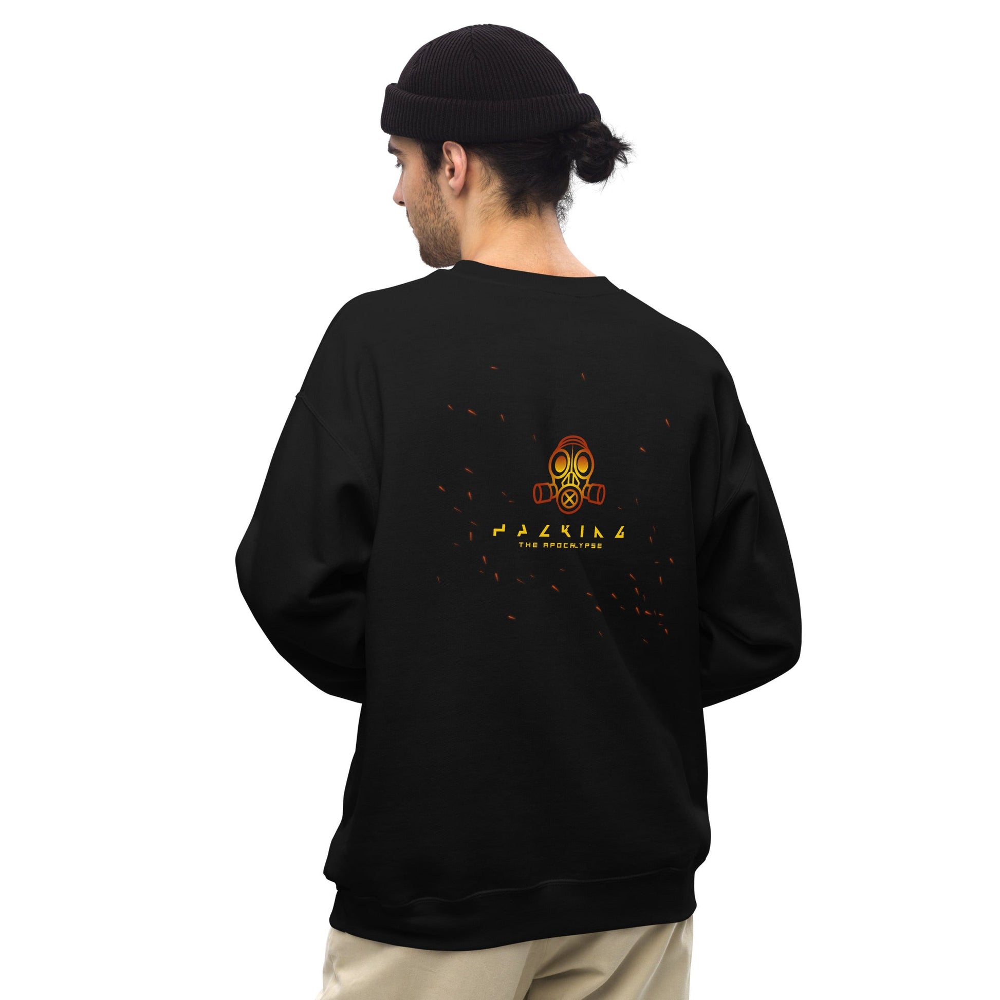 Hacking the apocalypse - Unisex Sweatshirt ( Back Print ) by DarkByteGear