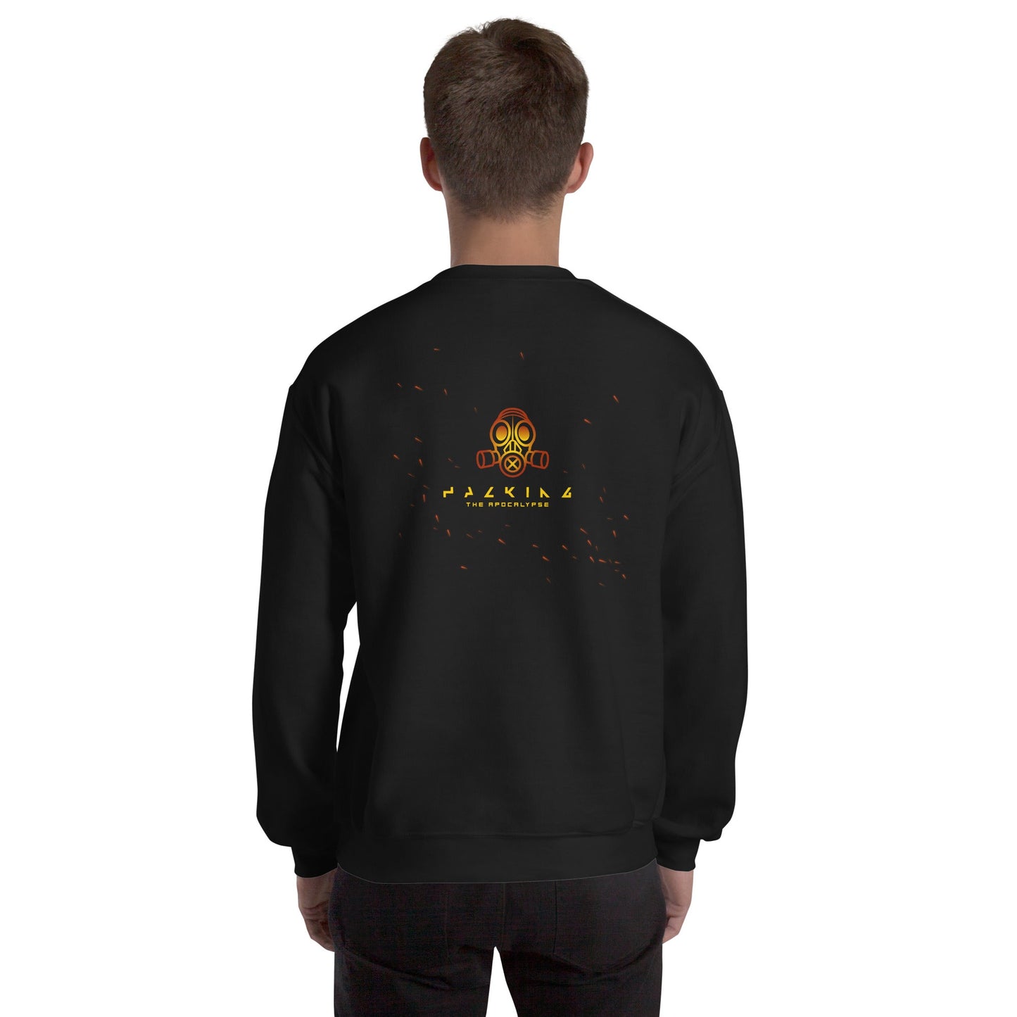Hacking the apocalypse - Unisex Sweatshirt ( Back Print ) by DarkByteGear