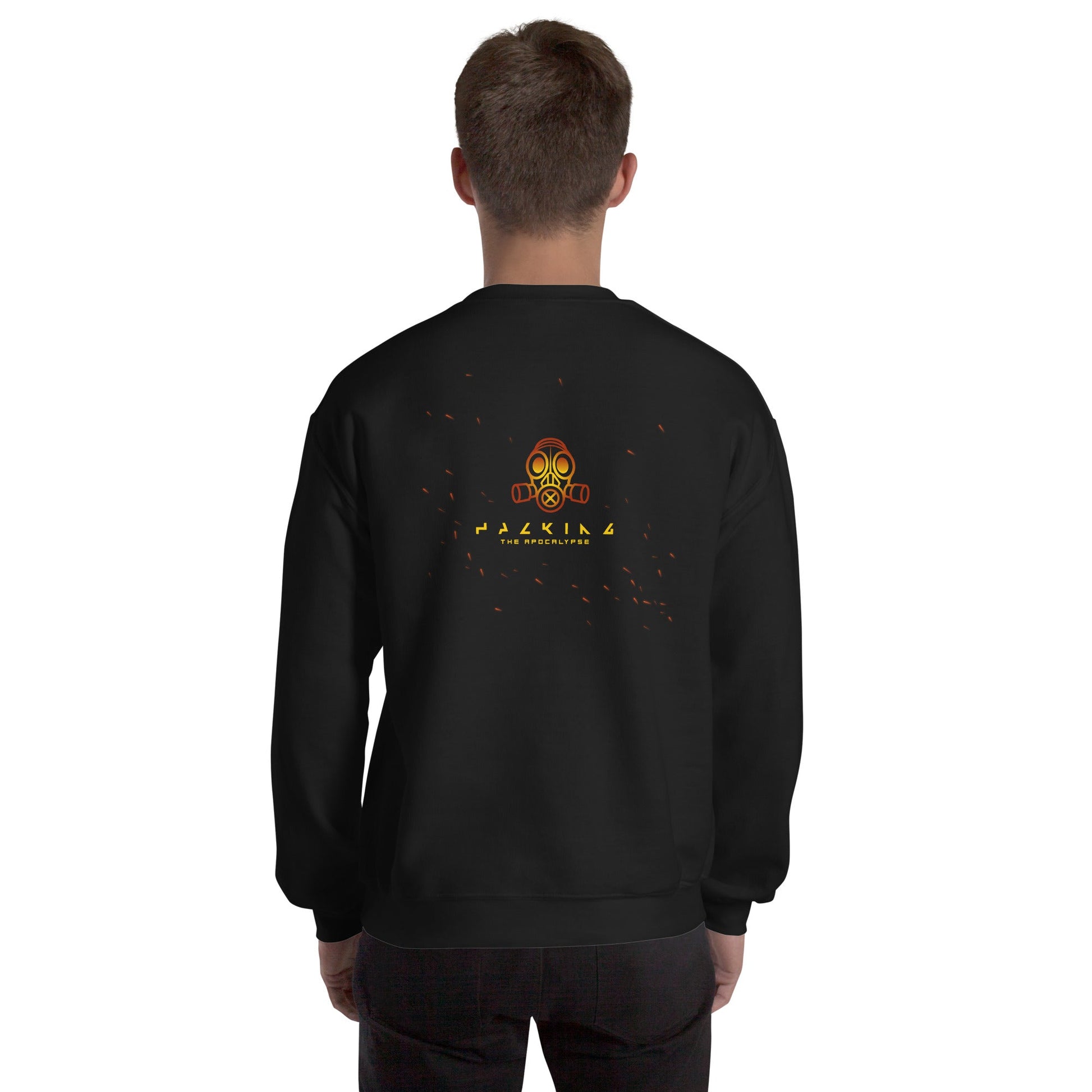 Hacking the apocalypse - Unisex Sweatshirt ( Back Print ) by DarkByteGear