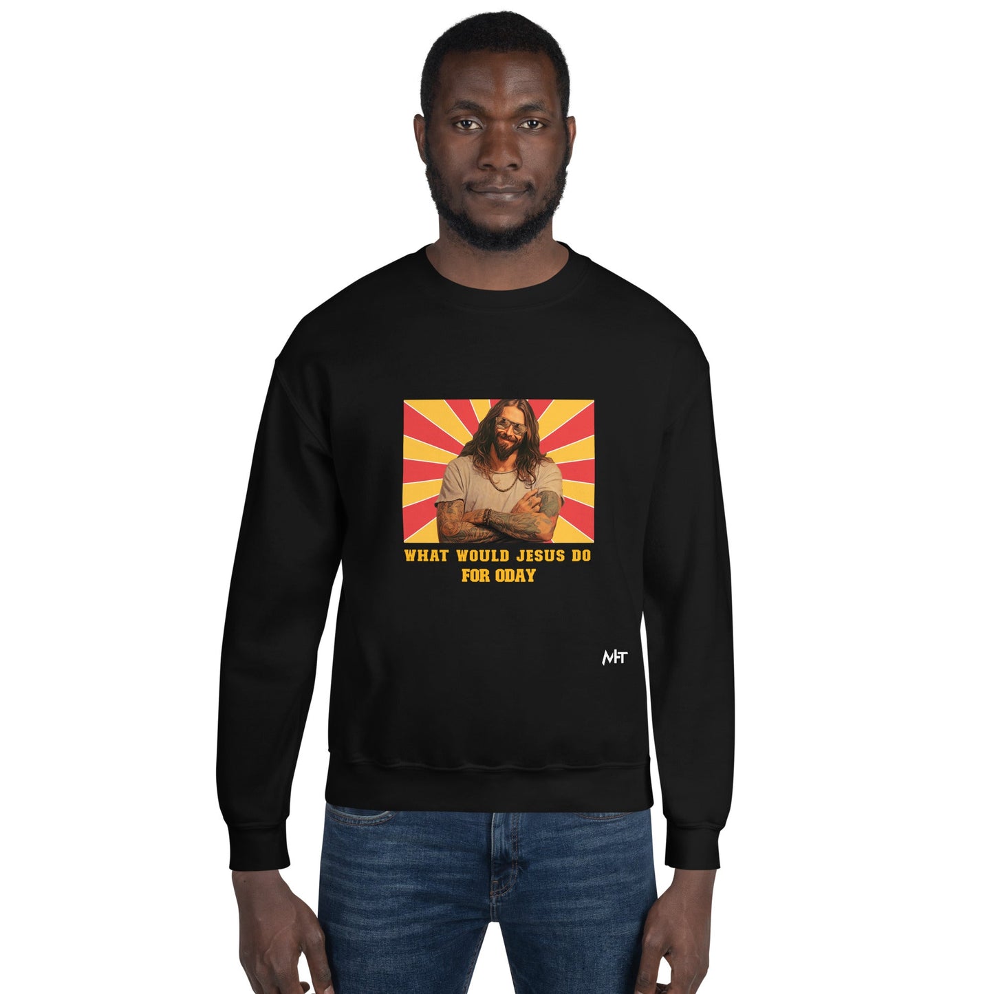 What would Jesus do for 0day v1 - Unisex Sweatshirt by DarkByteGear