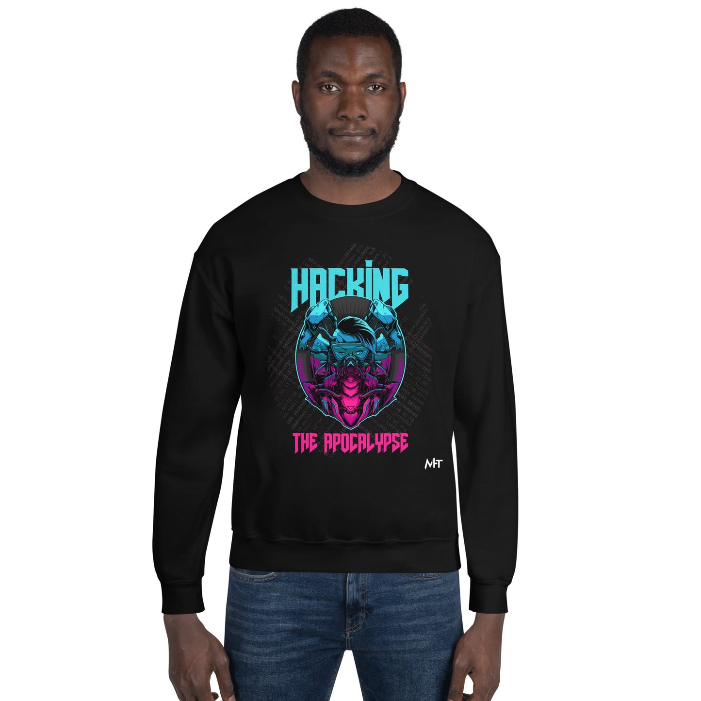 Hacking the apocalypse V2 - Unisex Sweatshirt by DarkByteGear