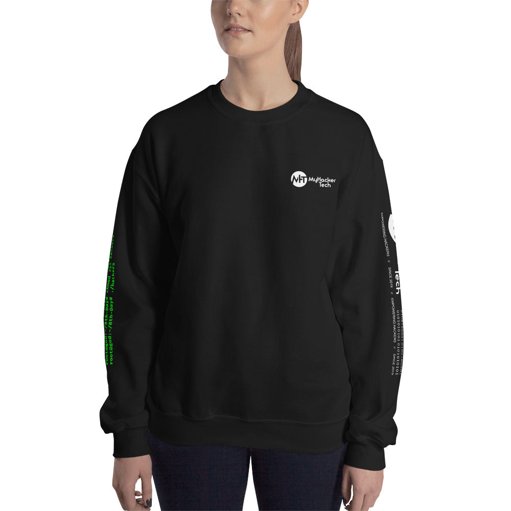 On the 8th day God created hackers - Unisex Sweatshirt (all side print) by DarkByteGear