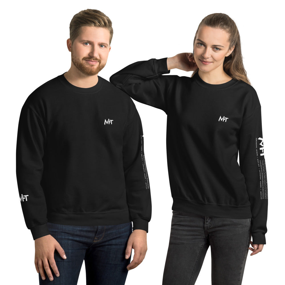 MHT - Unisex Sweatshirt (front plus sleeve print) by DarkByteGear
