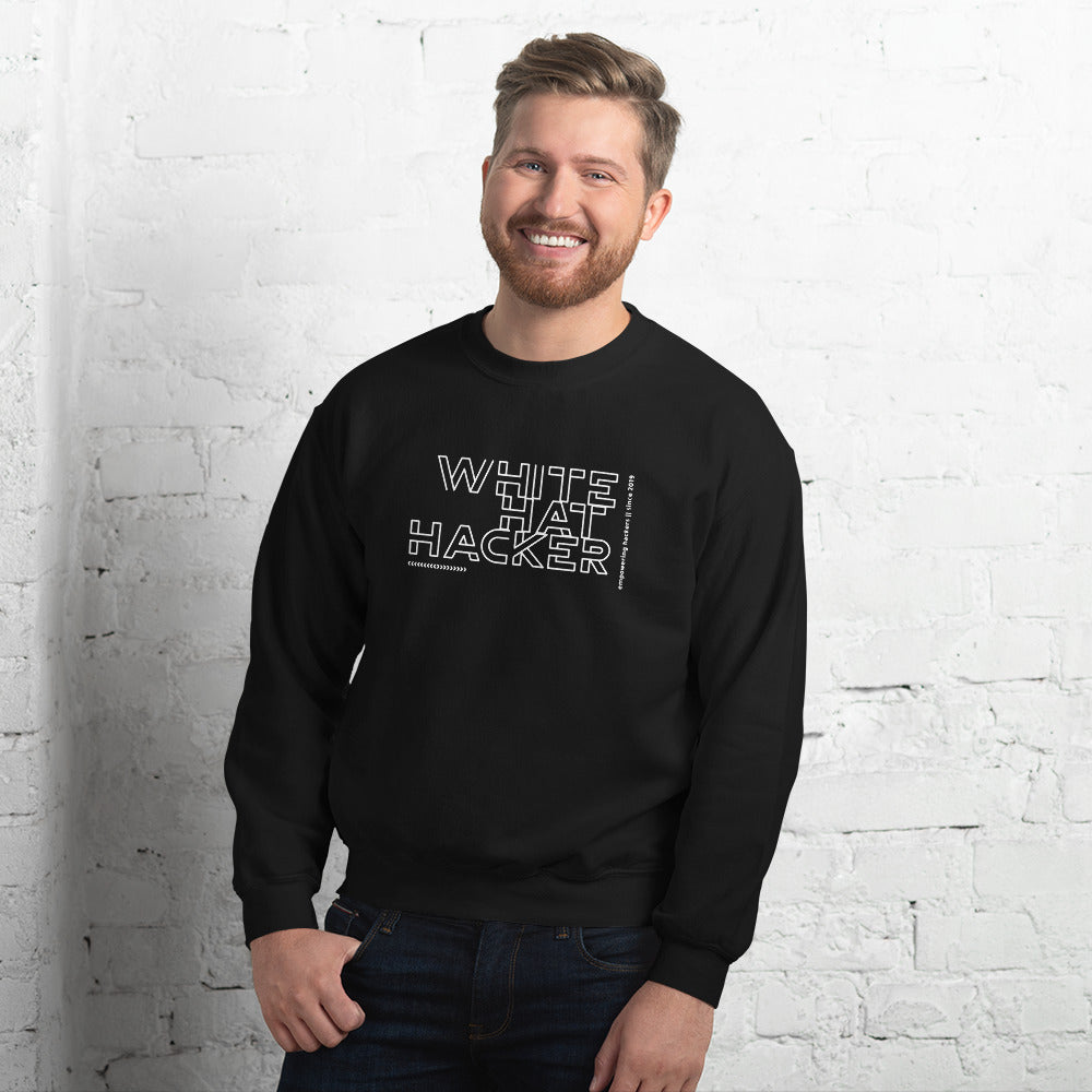 White Hat Hacker - Unisex Sweatshirt by DarkByteGear