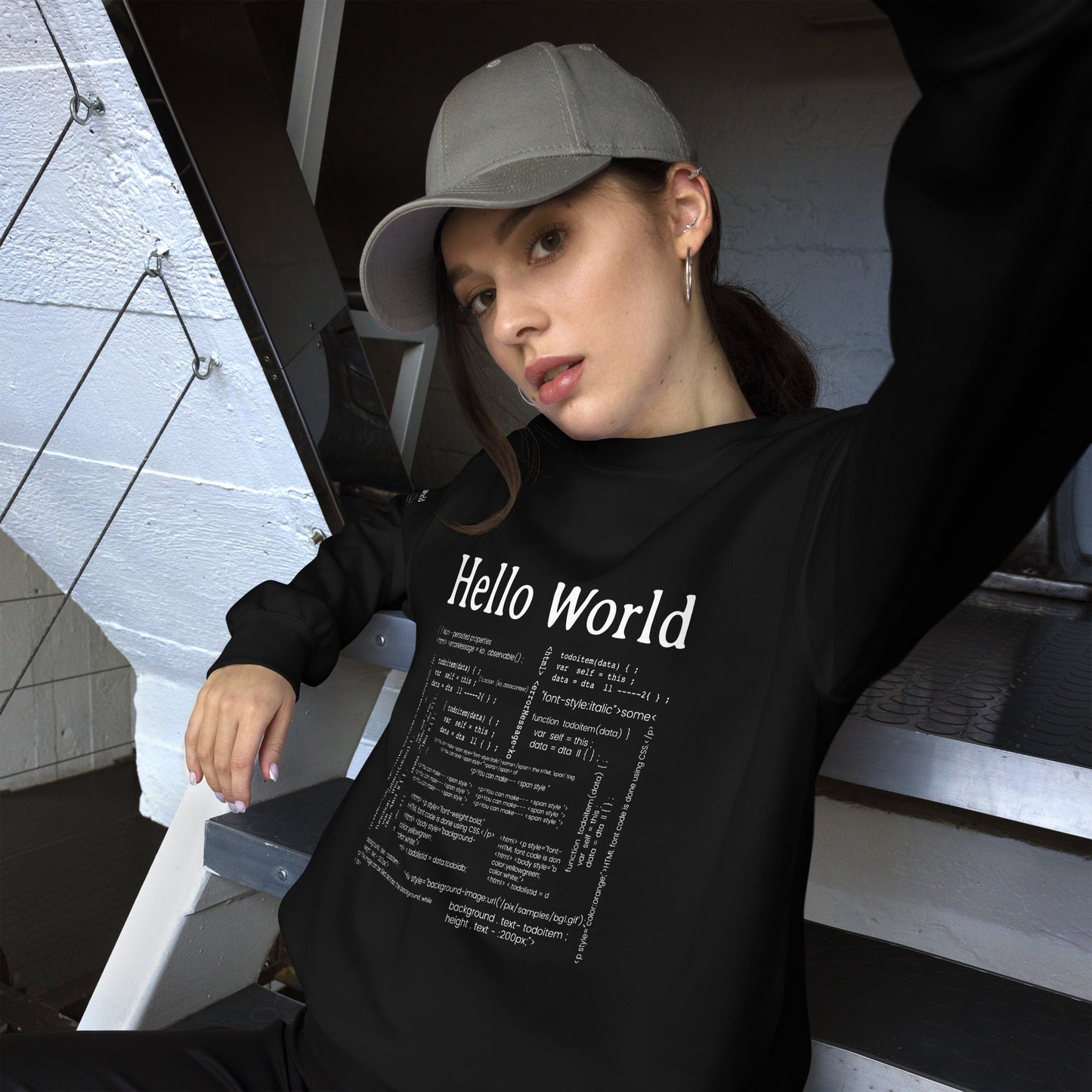 Hello world - Unisex Sweatshirt by DarkByteGear