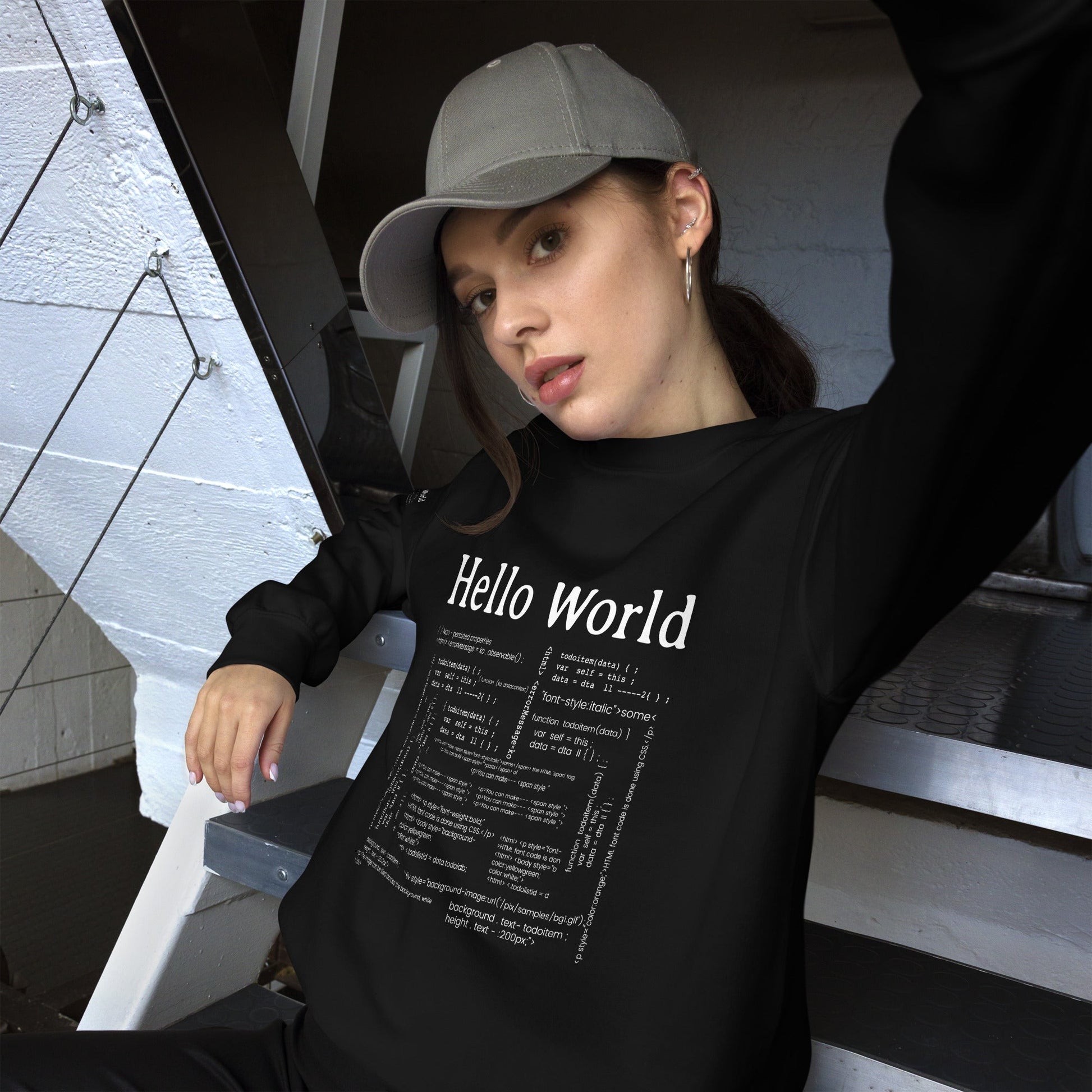 Hello world - Unisex Sweatshirt by DarkByteGear