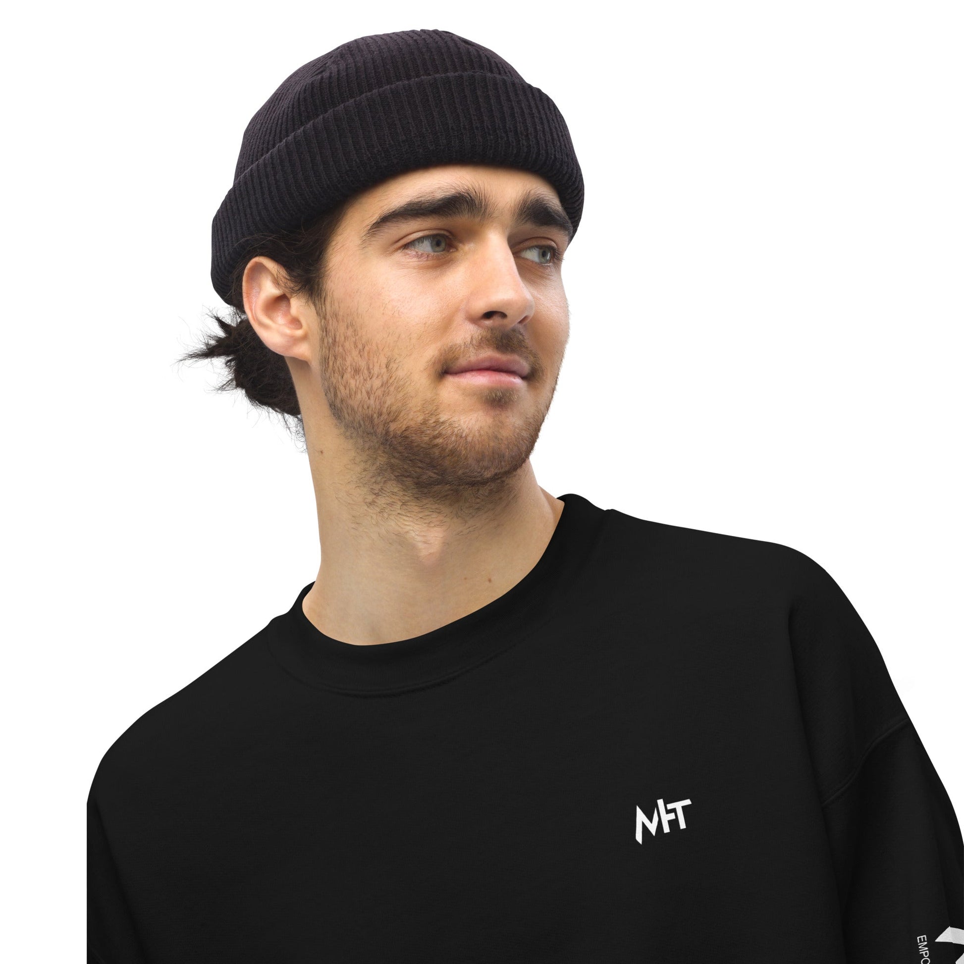 If coding headphones true focus 100 conversation null - Unisex Sweatshirt (back print) by DarkByteGear
