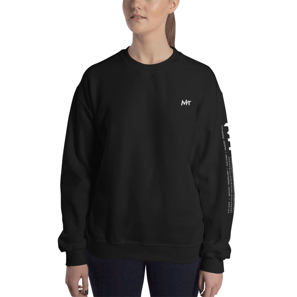 6 Stages of Debugging - Unisex Sweatshirt (back print) by DarkByteGear