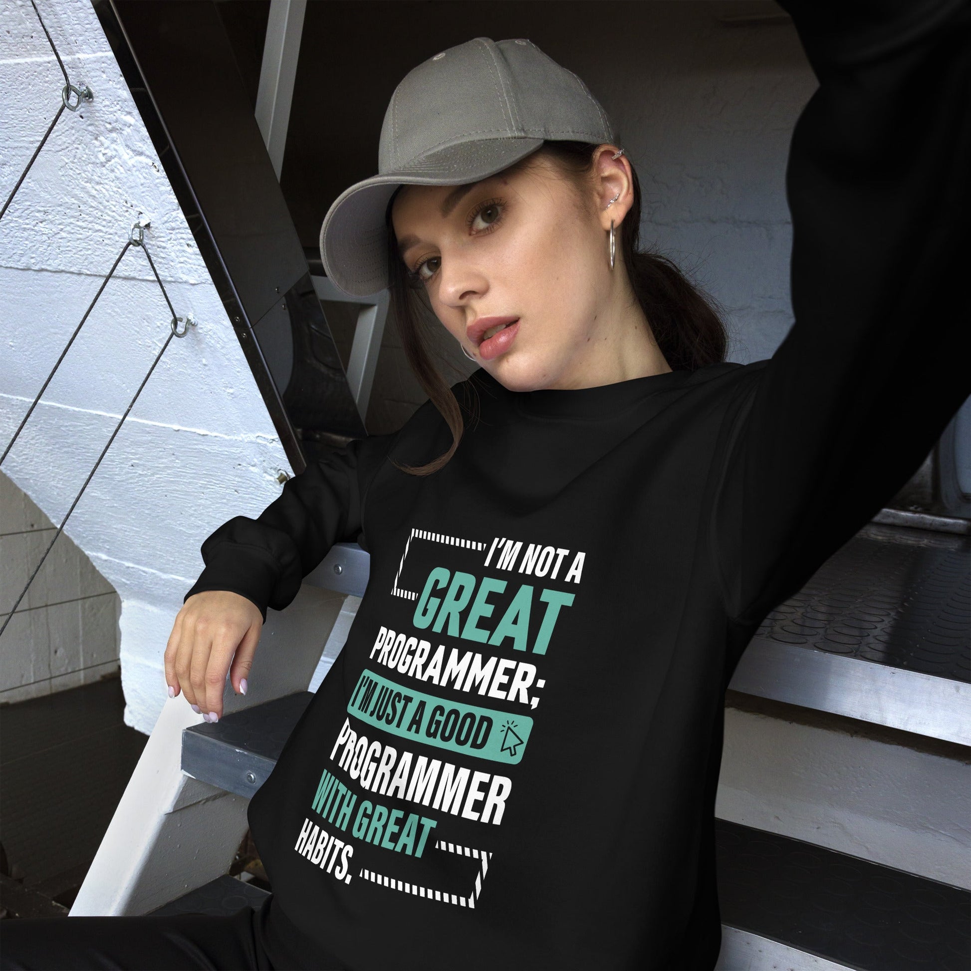 I am not a Great Programmer - Unisex Sweatshirt by DarkByteGear