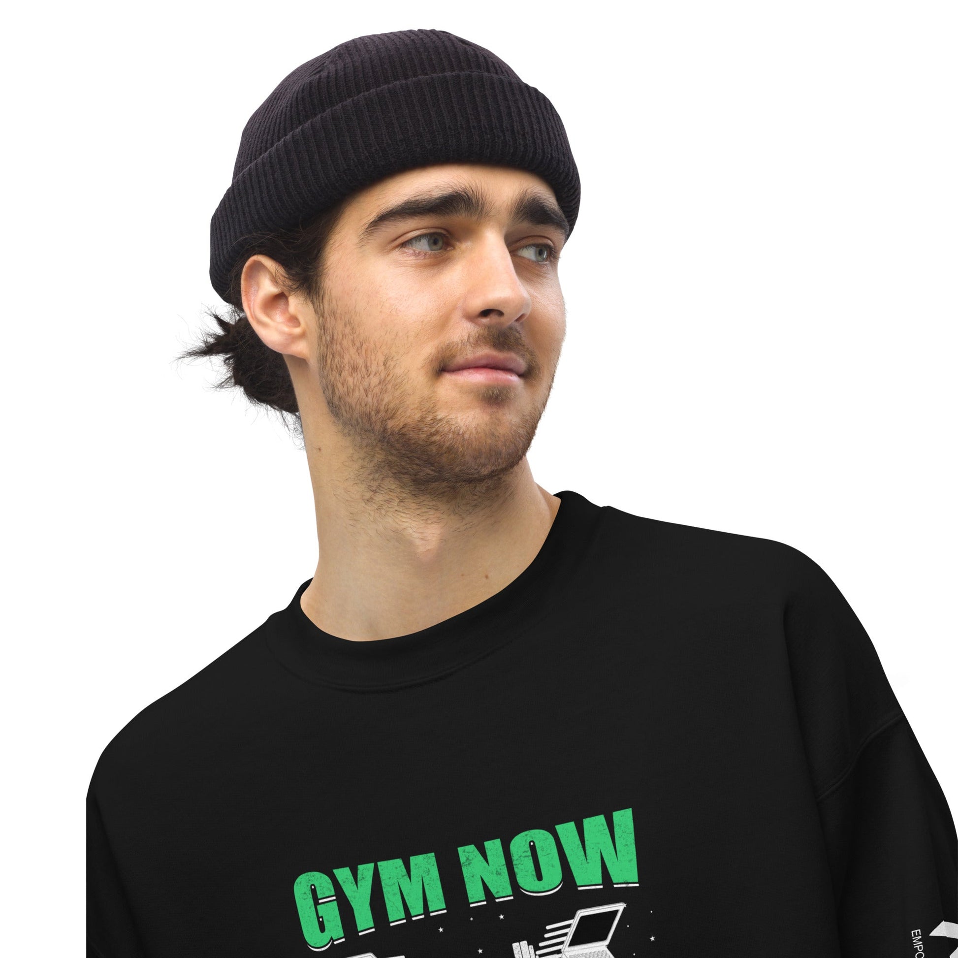 Gym now, hacking later - Unisex Sweatshirt by DarkByteGear