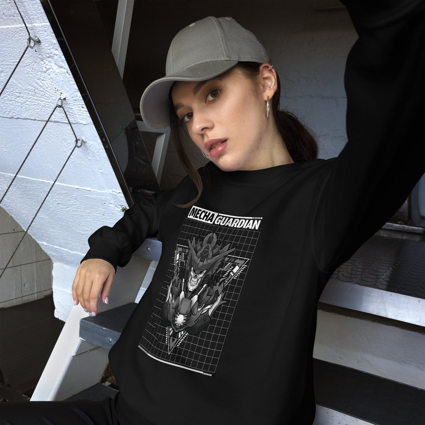 Mecha Guardian - Unisex Sweatshirt by DarkByteGear