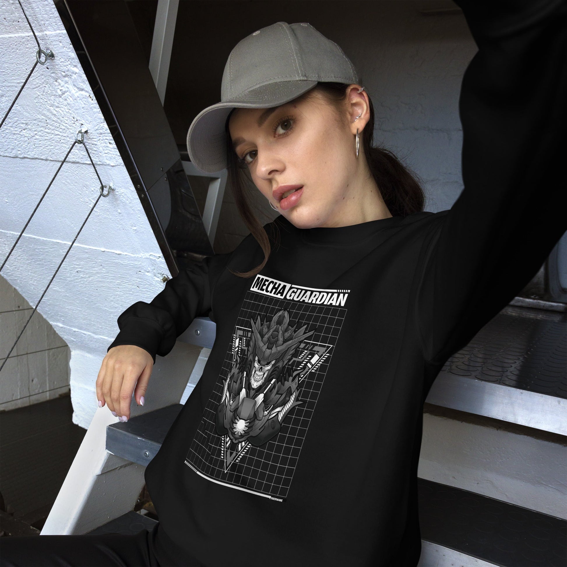 Mecha Guardian - Unisex Sweatshirt by DarkByteGear
