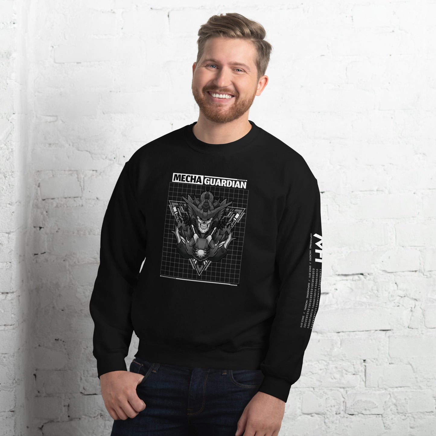 Mecha Guardian - Unisex Sweatshirt by DarkByteGear