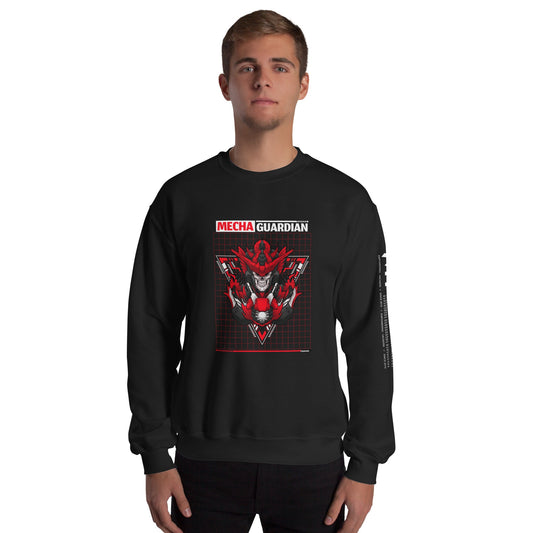 Red Mecha Guardian - Unisex Sweatshirt by DarkByteGear