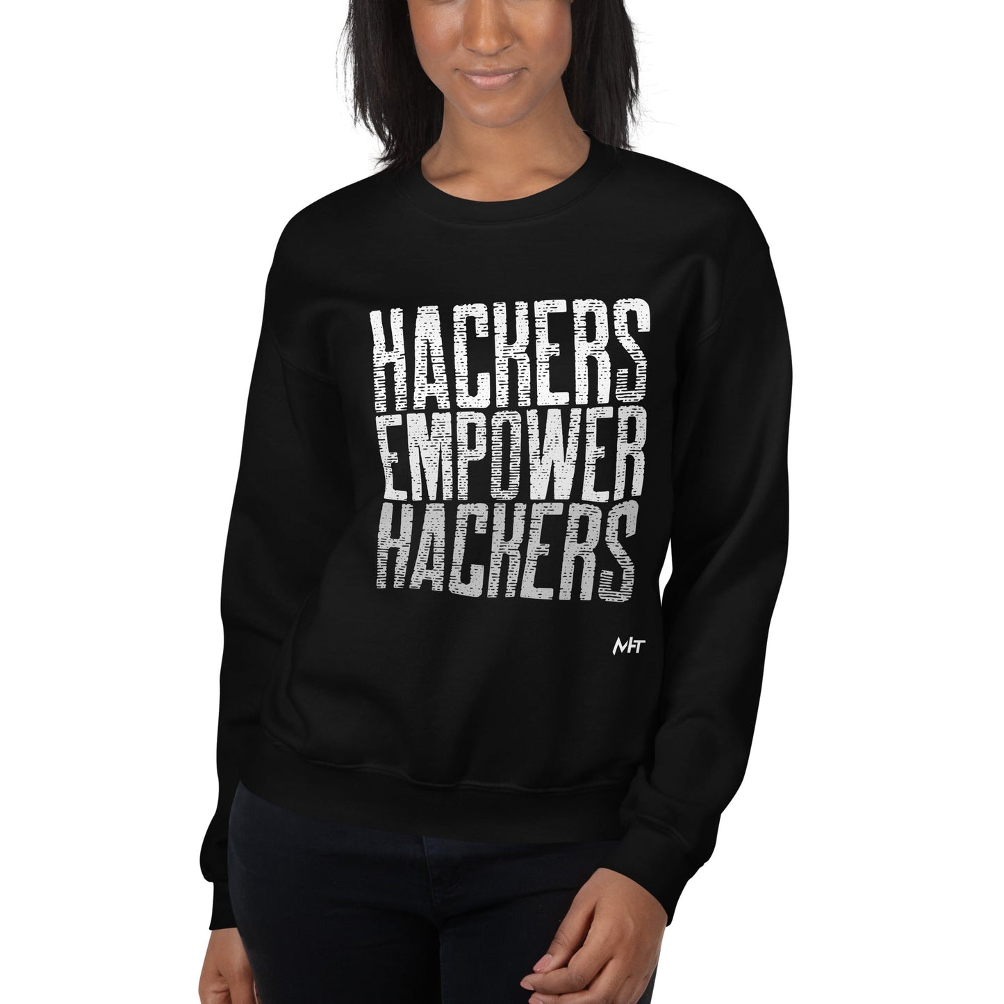 Hackers Empower Hackers V1 - Unisex Sweatshirt by DarkByteGear