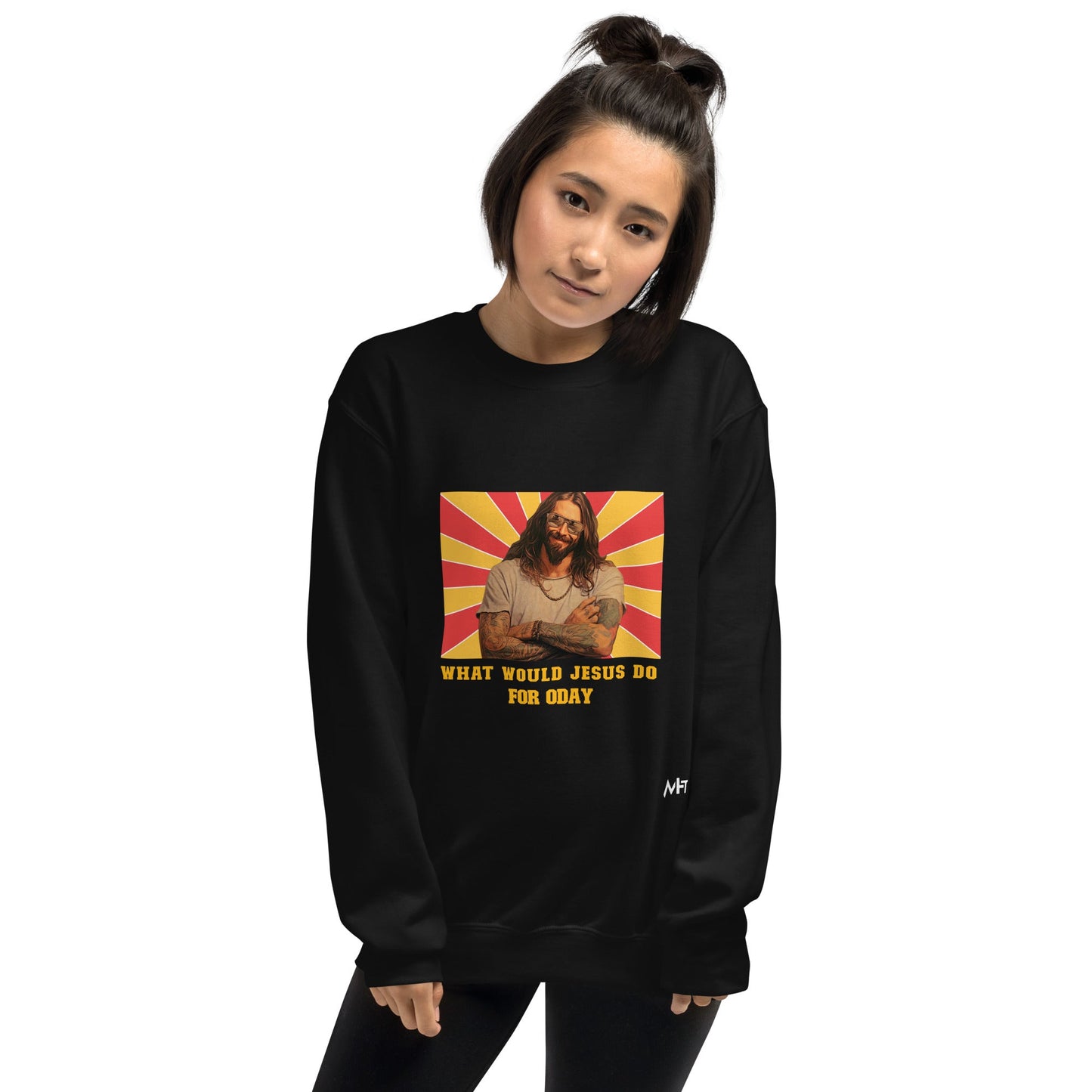 What would Jesus do for 0day v1 - Unisex Sweatshirt by DarkByteGear