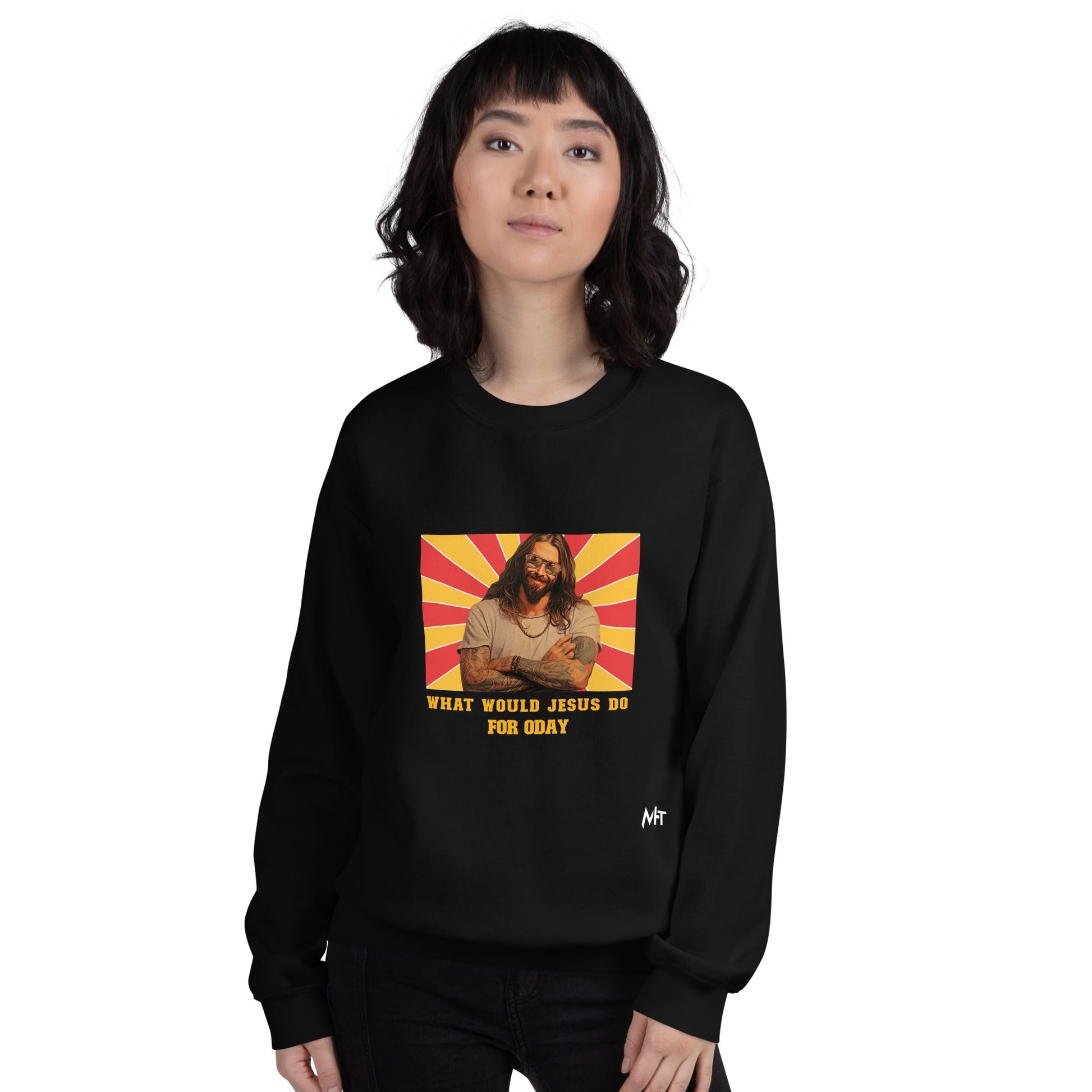 What would Jesus do for 0day v1 - Unisex Sweatshirt by DarkByteGear