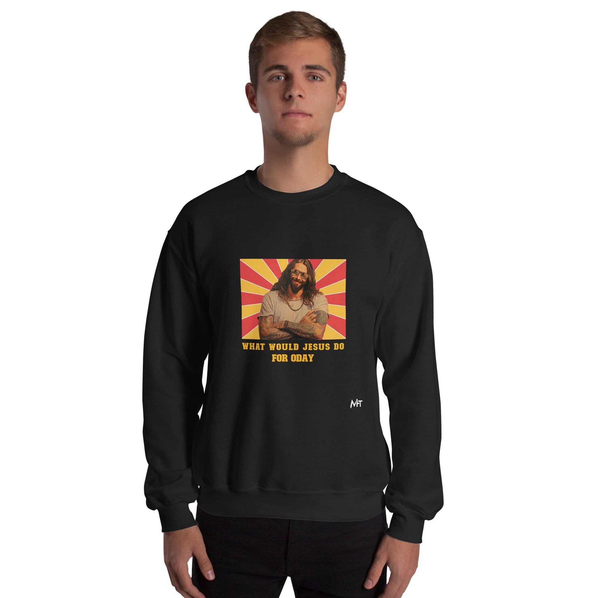 What would Jesus do for 0day v1 - Unisex Sweatshirt by DarkByteGear