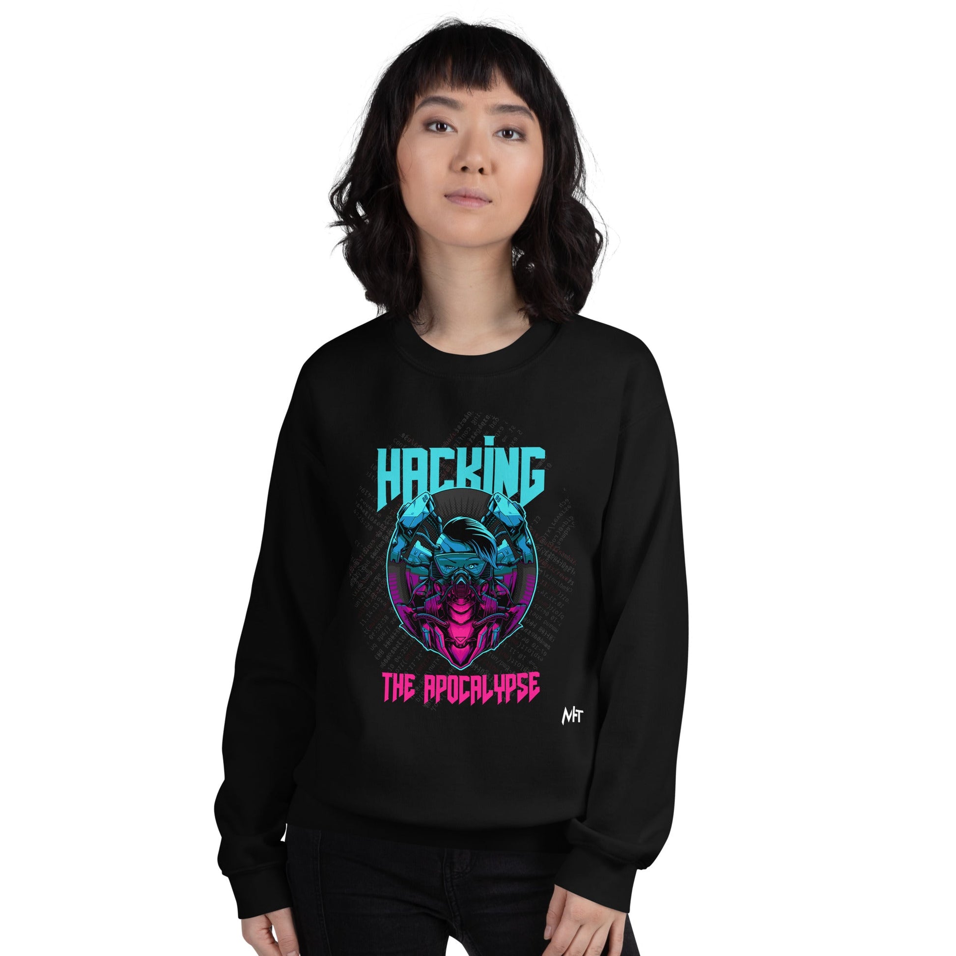 Hacking the apocalypse V2 - Unisex Sweatshirt by DarkByteGear