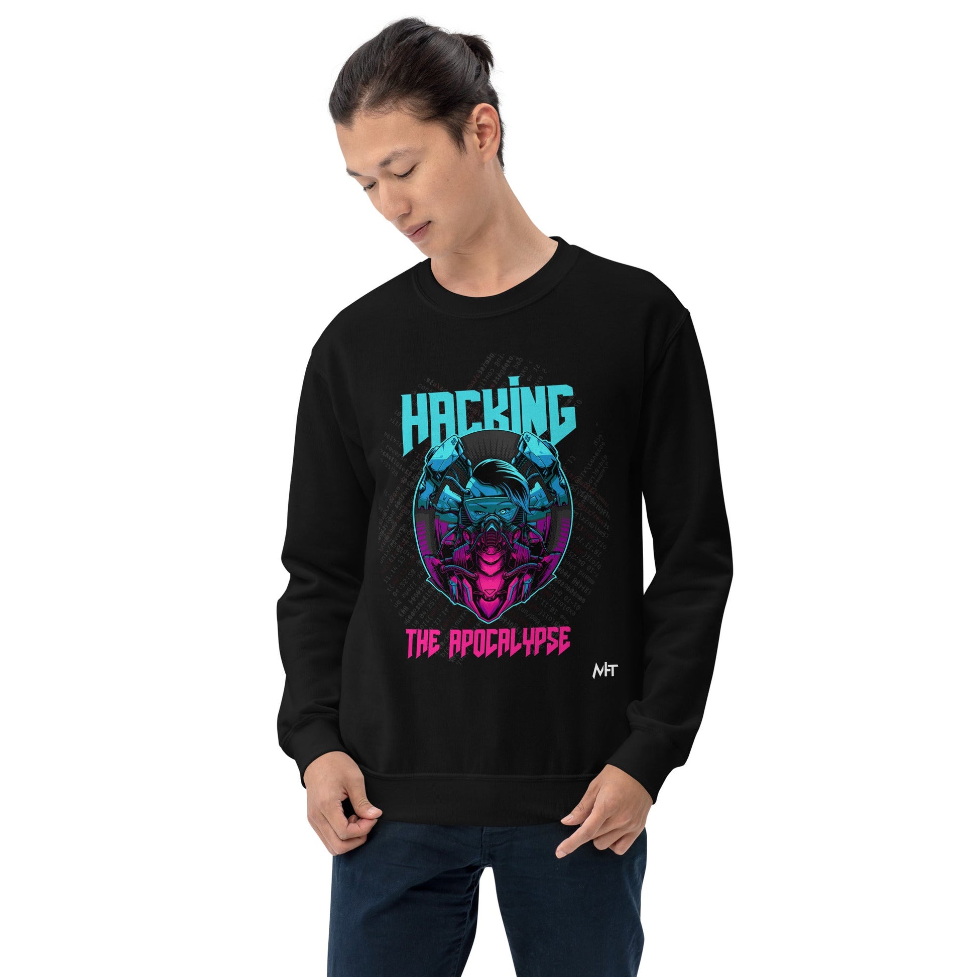 Hacking the apocalypse V2 - Unisex Sweatshirt by DarkByteGear