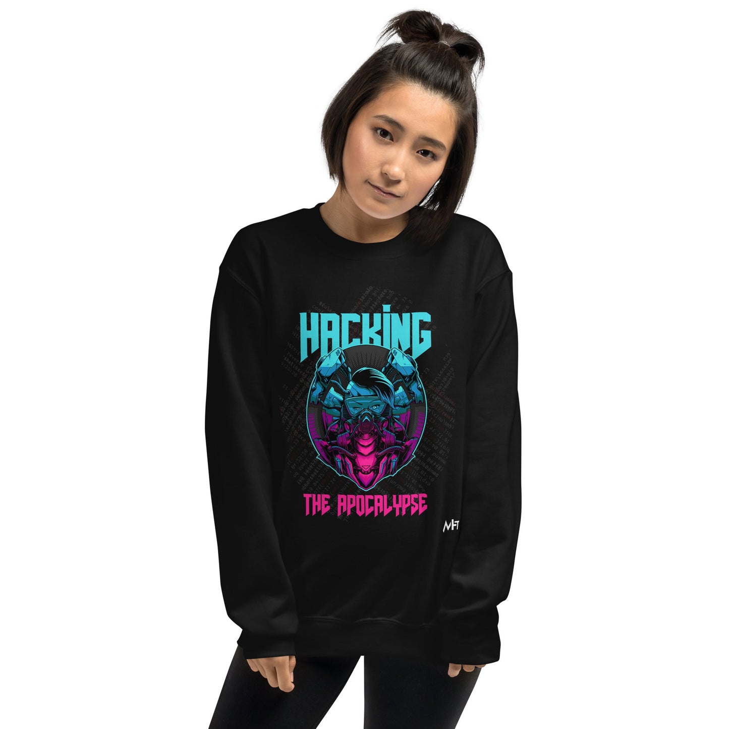Hacking the apocalypse V2 - Unisex Sweatshirt by DarkByteGear