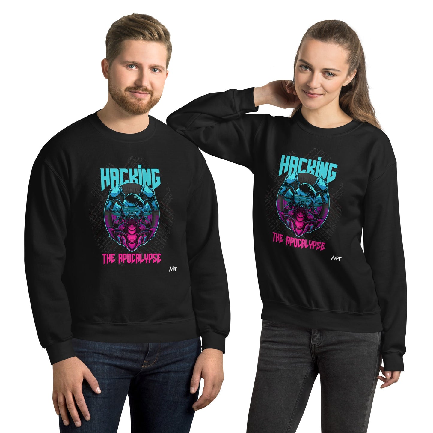 Hacking the apocalypse V2 - Unisex Sweatshirt by DarkByteGear