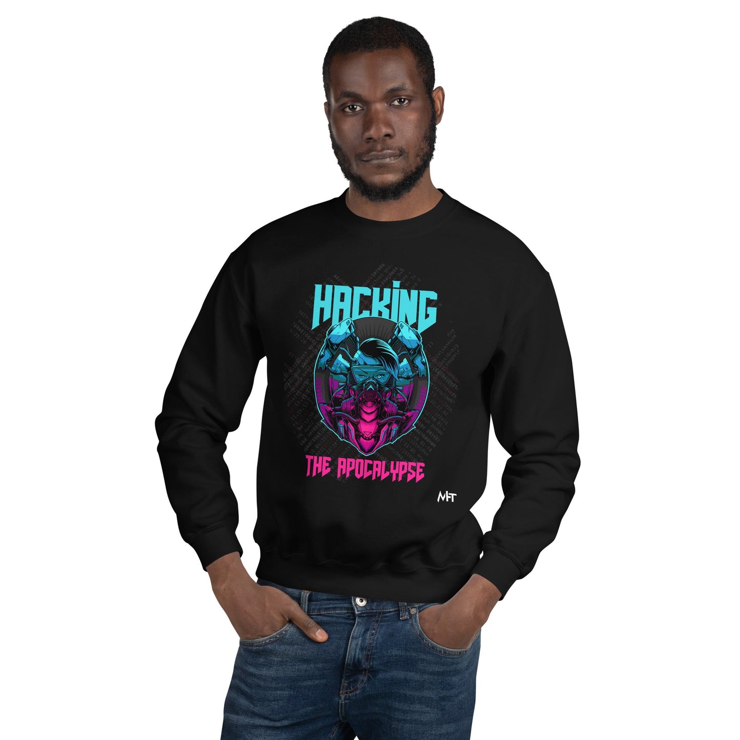 Hacking the apocalypse V2 - Unisex Sweatshirt by DarkByteGear