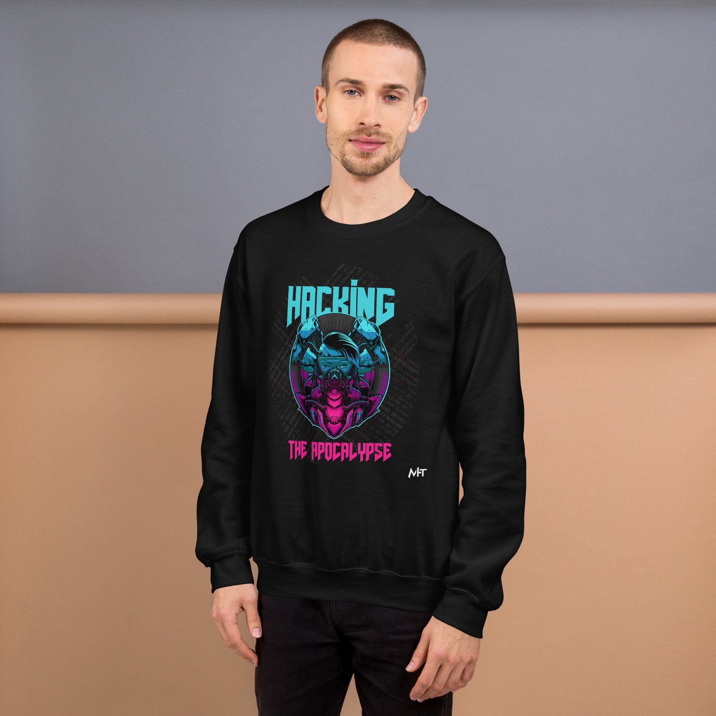 Hacking the apocalypse V2 - Unisex Sweatshirt by DarkByteGear