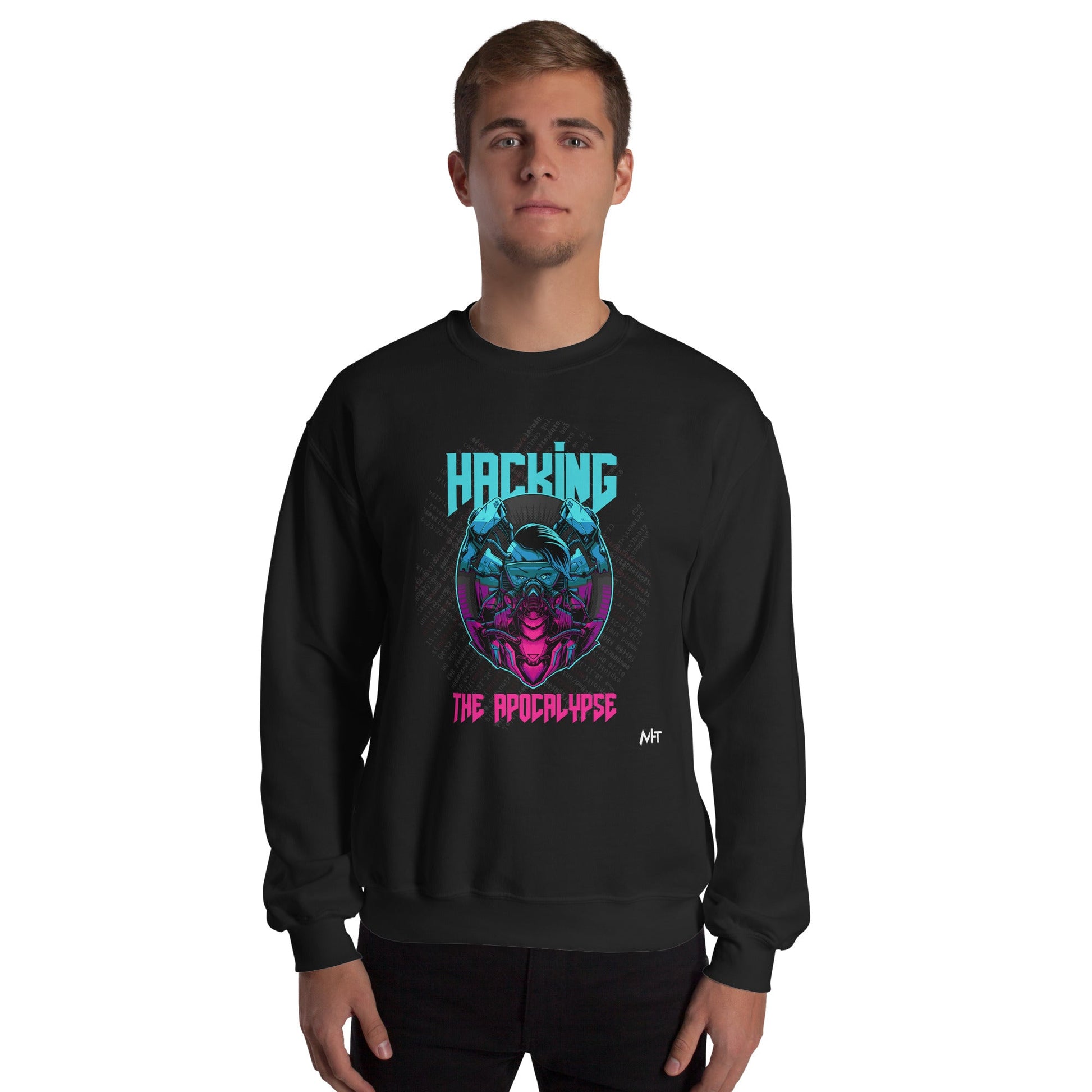 Hacking the apocalypse V2 - Unisex Sweatshirt by DarkByteGear