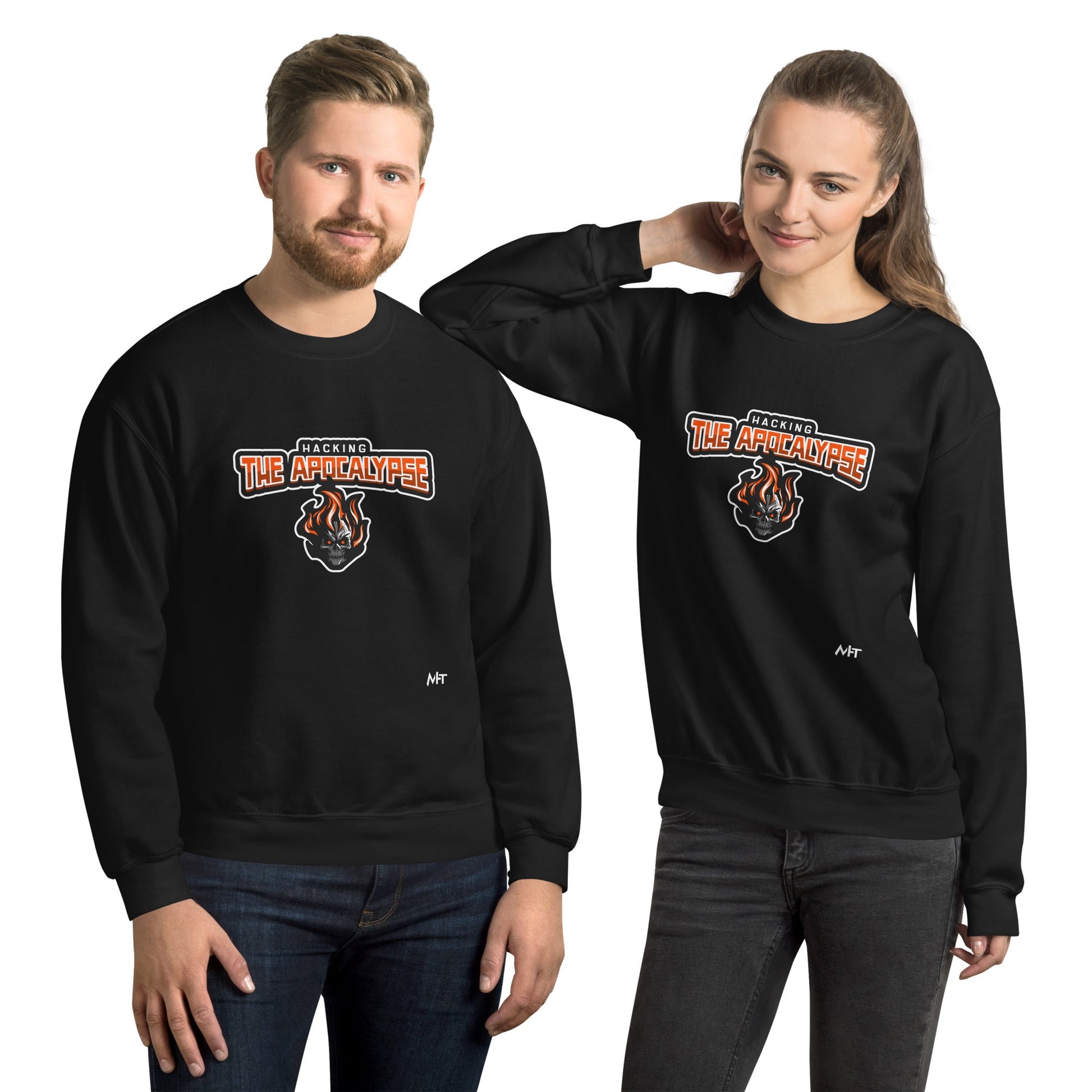 Hacking the Apocalypse V1 - Unisex Sweatshirt by DarkByteGear