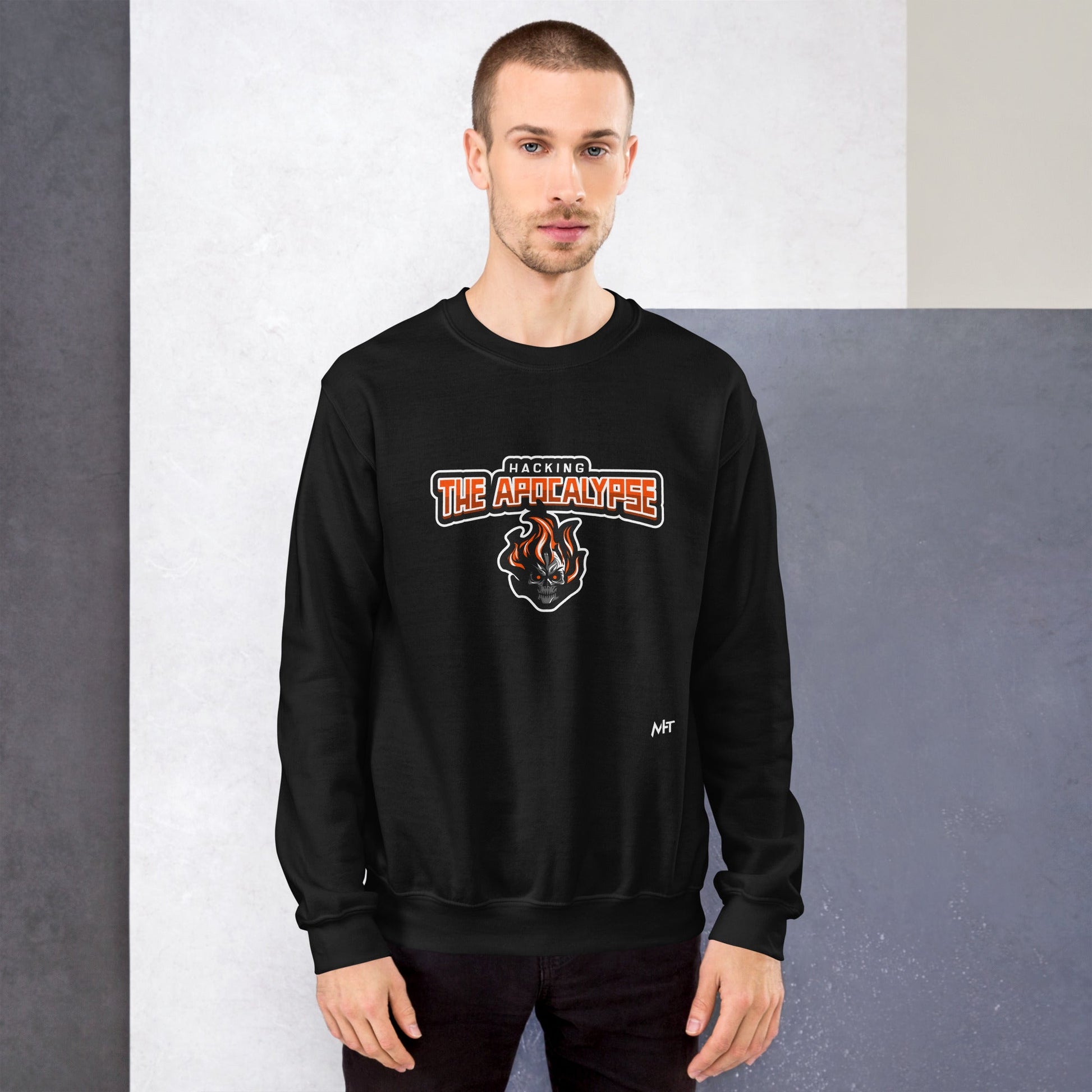 Hacking the Apocalypse V1 - Unisex Sweatshirt by DarkByteGear